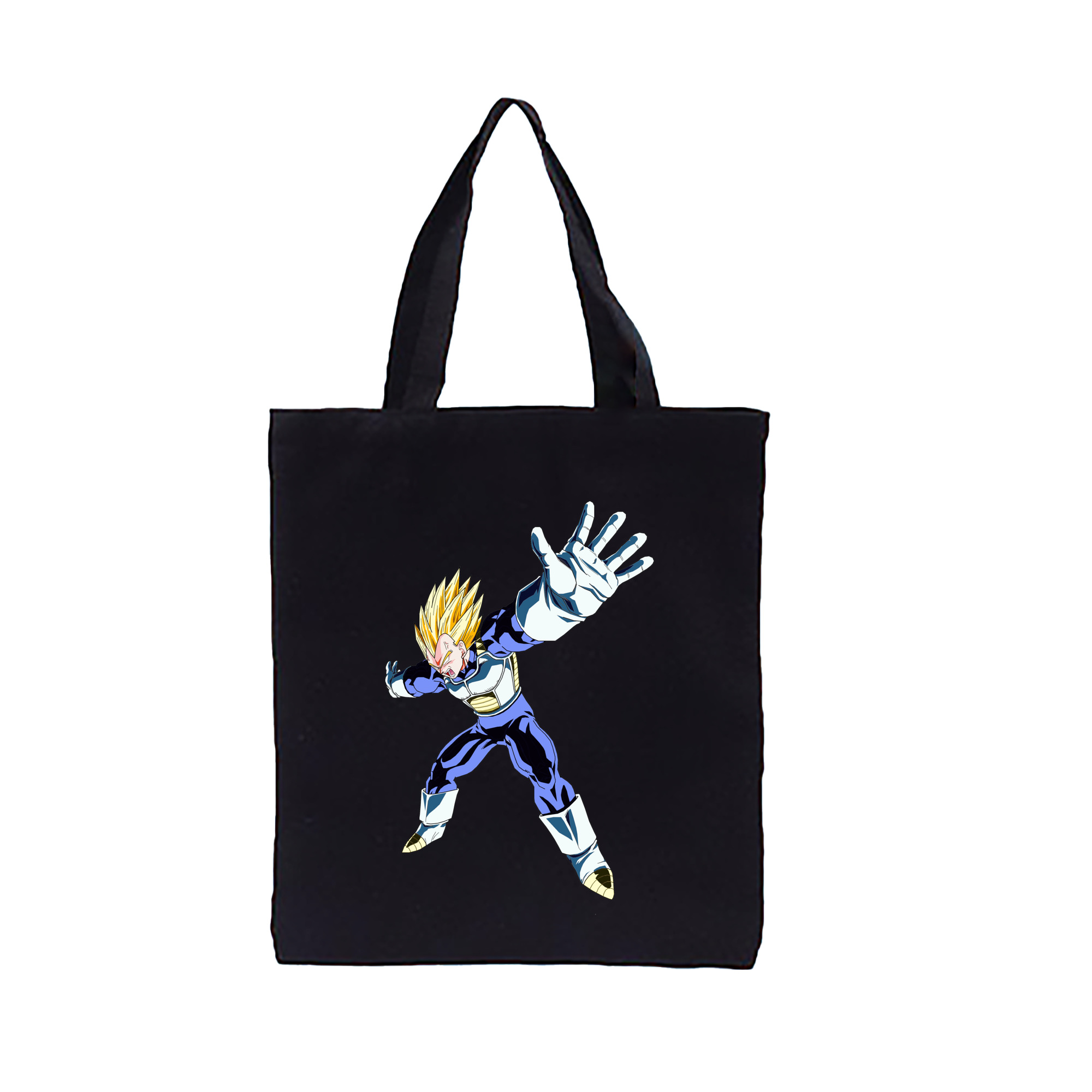 （画像用） ドラゴンボール ベジータ四世（Bejīta Yonsei）DRAGON BALL Vegeta IV 縦型キャンバス生地手提げバッグ　トートバッグ