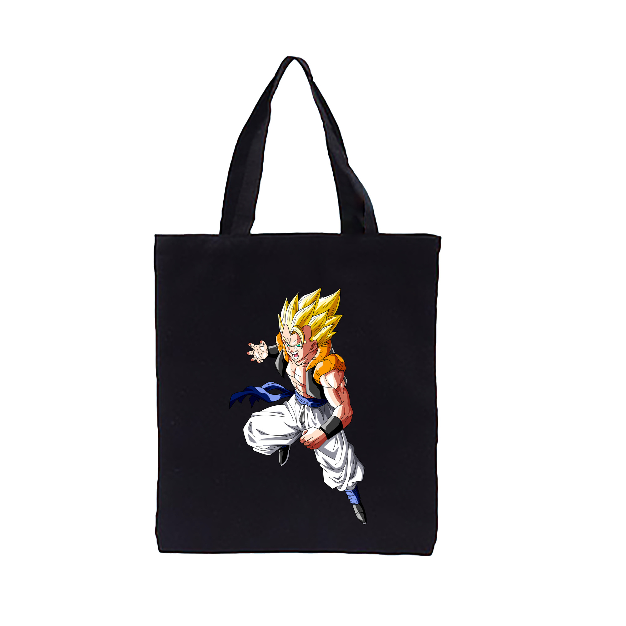 （画像用） ドラゴンボール ベジータ四世（Bejīta Yonsei）DRAGON BALL Vegeta IV 縦型キャンバス生地手提げバッグ　トートバッグ