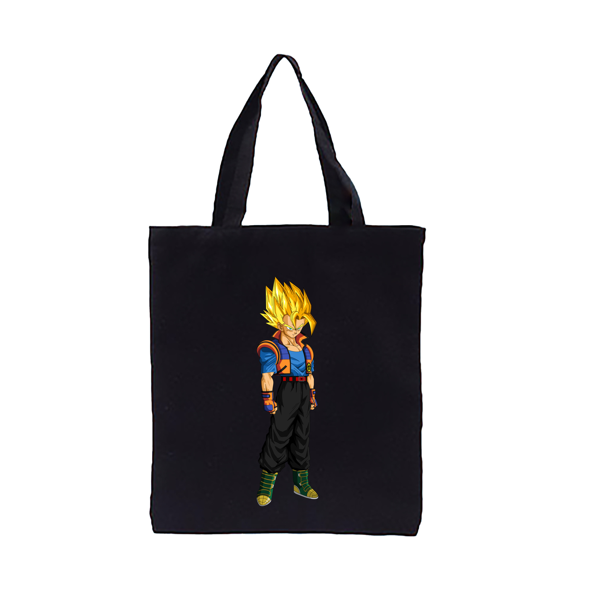 （画像用） ドラゴンボール ベジータ四世（Bejīta Yonsei）DRAGON BALL Vegeta IV 縦型キャンバス生地手提げバッグ　トートバッグ