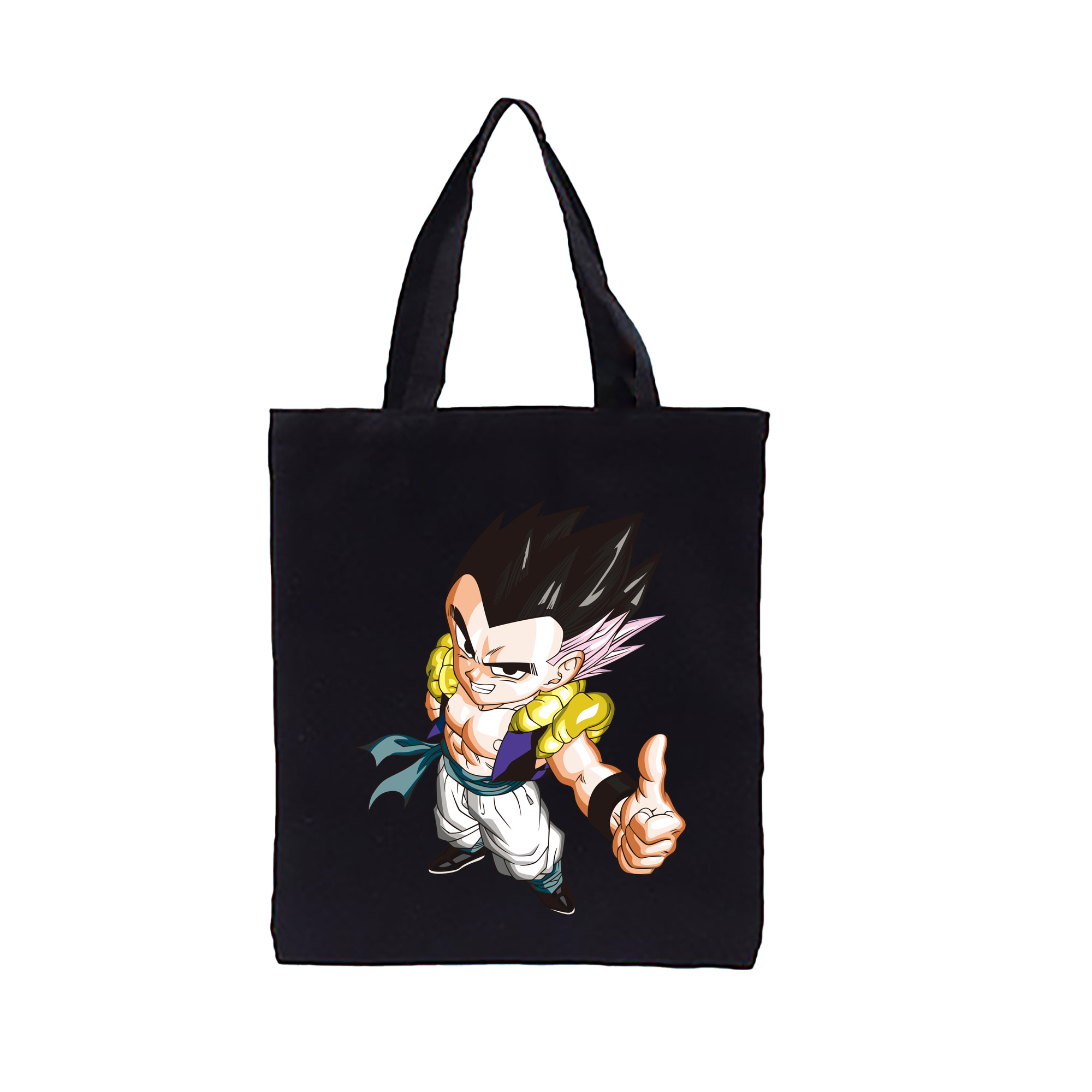 （画像用） ドラゴンボール ベジータ四世（Bejīta Yonsei）DRAGON BALL Vegeta IV 縦型キャンバス生地手提げバッグ　トートバッグ