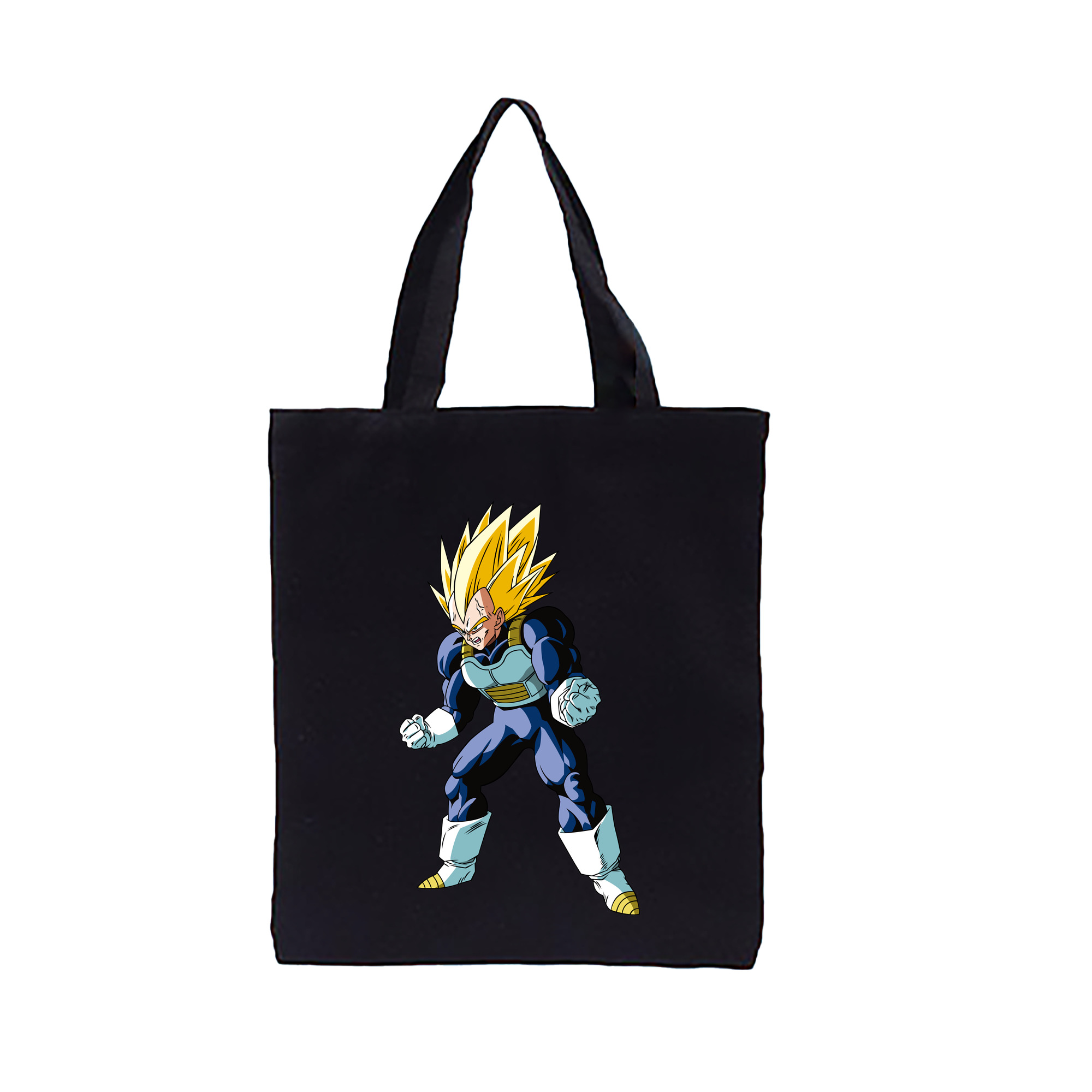 （画像用） ドラゴンボール ベジータ四世（Bejīta Yonsei）DRAGON BALL Vegeta IV 縦型キャンバス生地手提げバッグ　トートバッグ