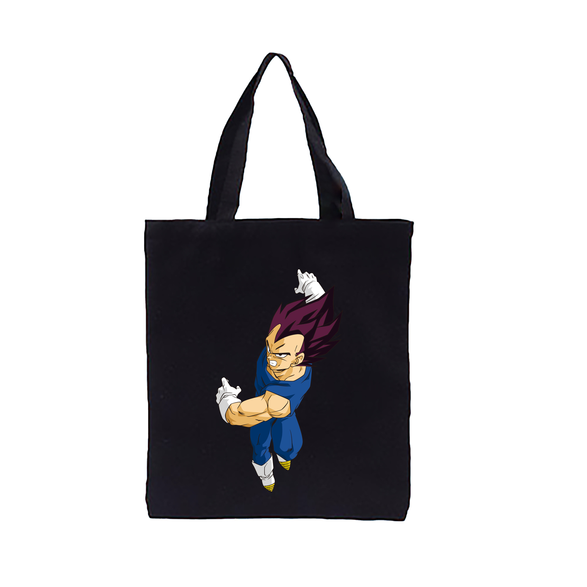 （画像用） ドラゴンボール ベジータ四世（Bejīta Yonsei）DRAGON BALL Vegeta IV 縦型キャンバス生地手提げバッグ　トートバッグ
