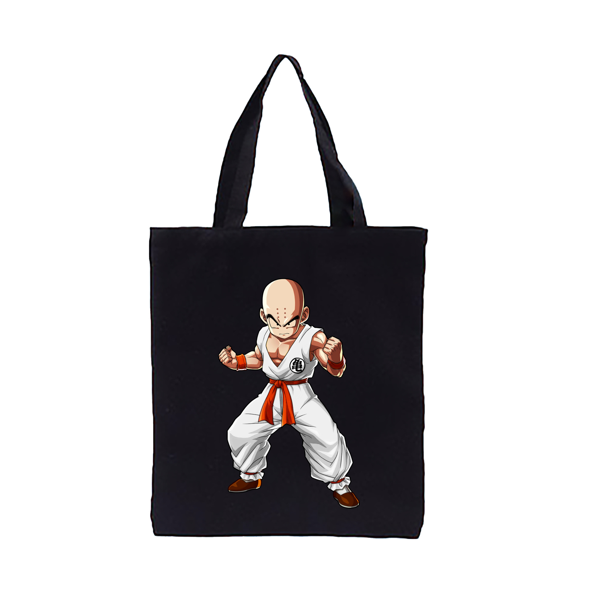 （画像用） ドラゴンボール クリリン DRAGON BALL krillin 縦型キャンバス生地手提げバッグ　トートバッグ