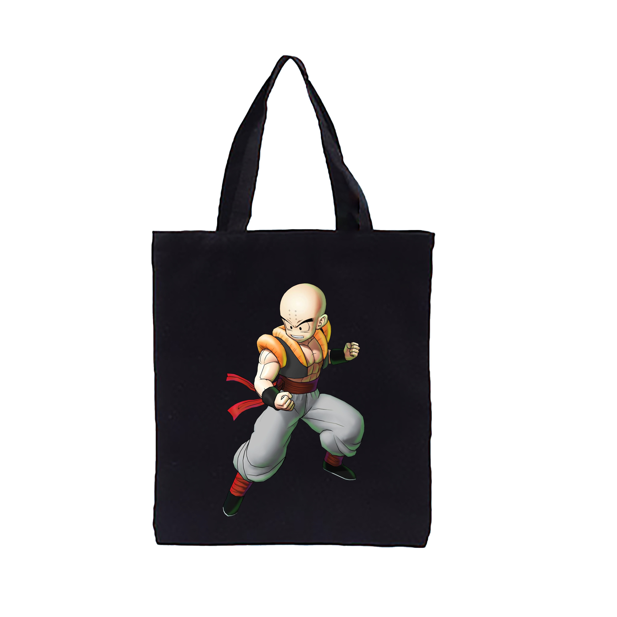（画像用） ドラゴンボール クリリン DRAGON BALL krillin 縦型キャンバス生地手提げバッグ　トートバッグ