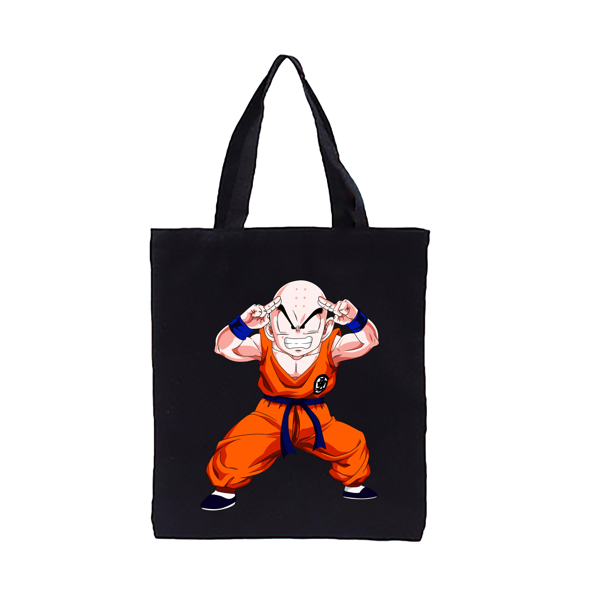 （画像用） ドラゴンボール クリリン DRAGON BALL krillin 縦型キャンバス生地手提げバッグ　トートバッグ