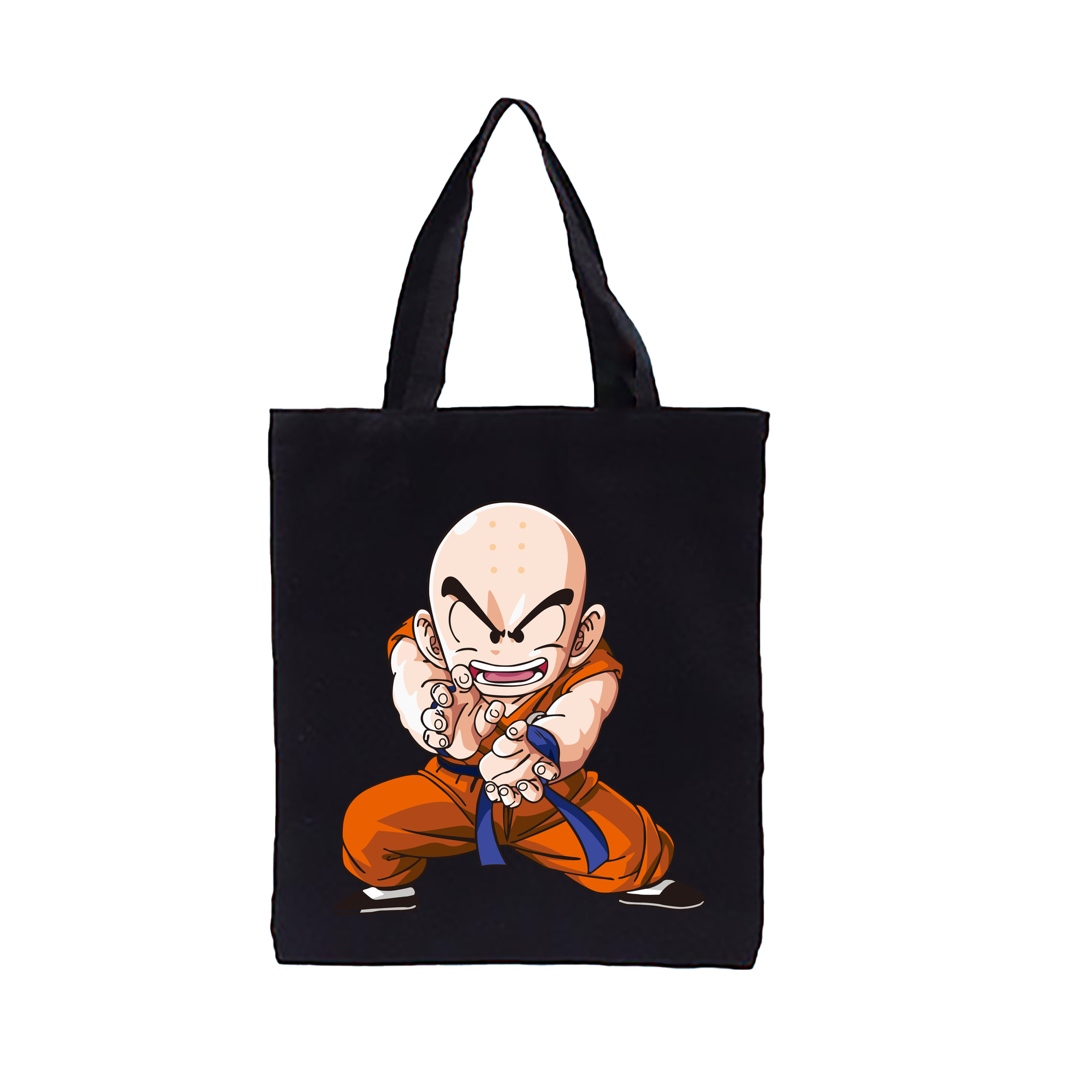 （画像用） ドラゴンボール クリリン DRAGON BALL krillin 縦型キャンバス生地手提げバッグ　トートバッグ