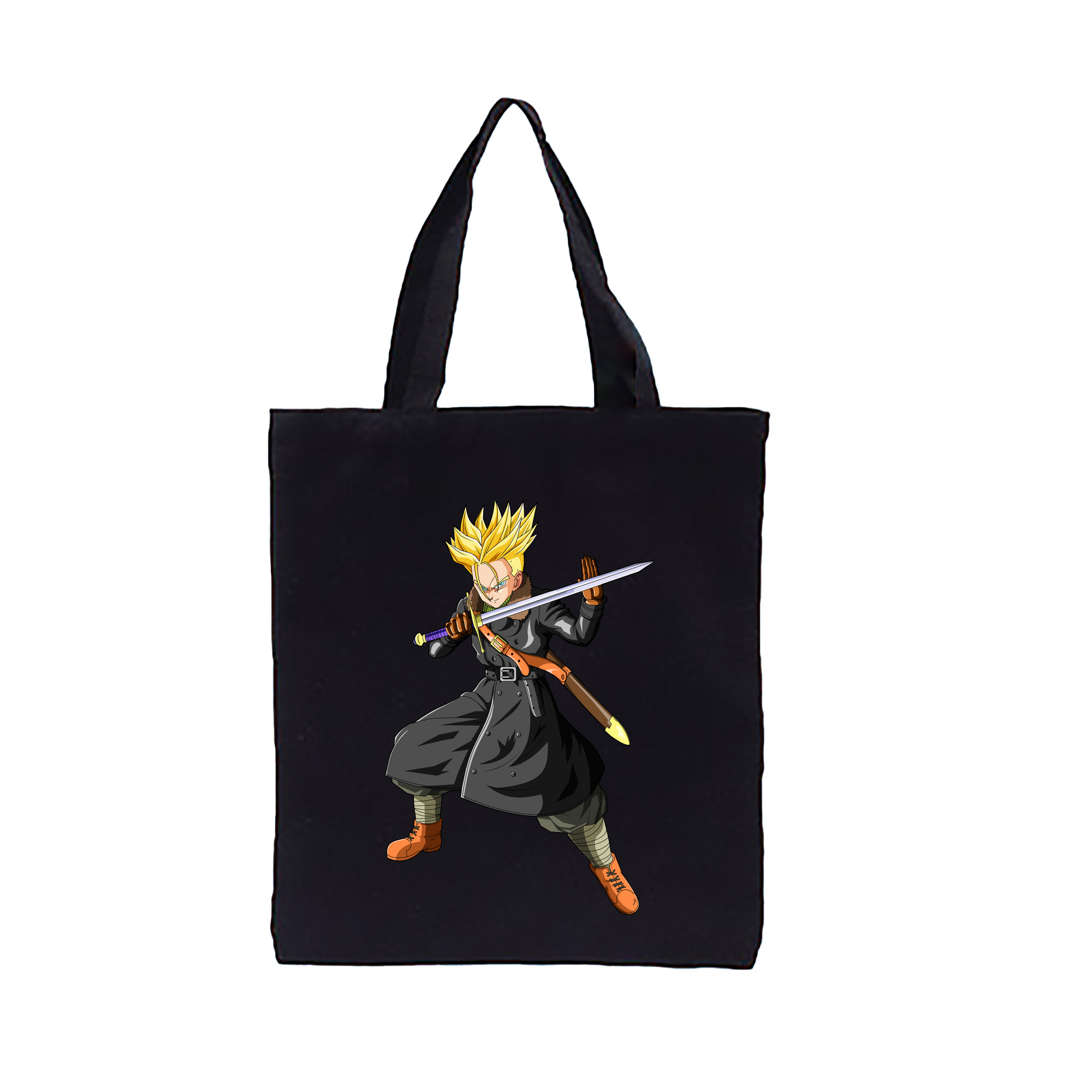 （画像用） ドラゴンボール トランクス（Torankusu）DRAGON BALL Trunks 縦型キャンバス生地手提げバッグ　トートバッグ