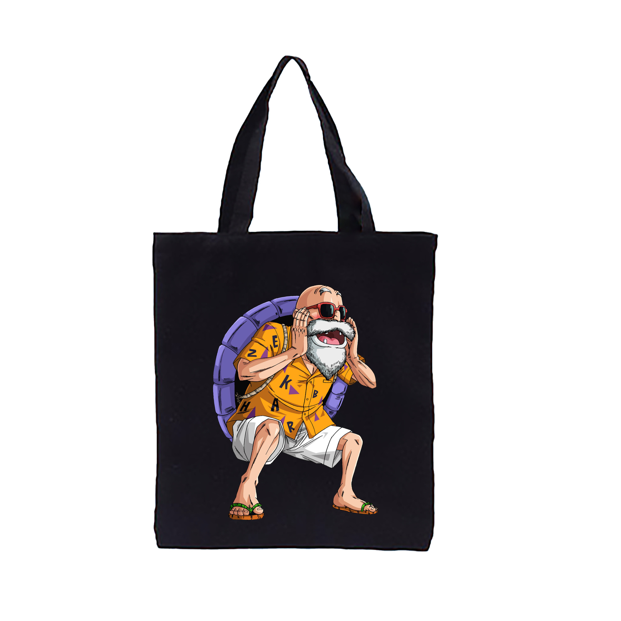 （画像用） ドラゴンボール 亀仙人（かめせんにん） DRAGON BALL Master Roshi Kame Sennin 縦型キャンバス生地手提げバッグ　トートバッグ