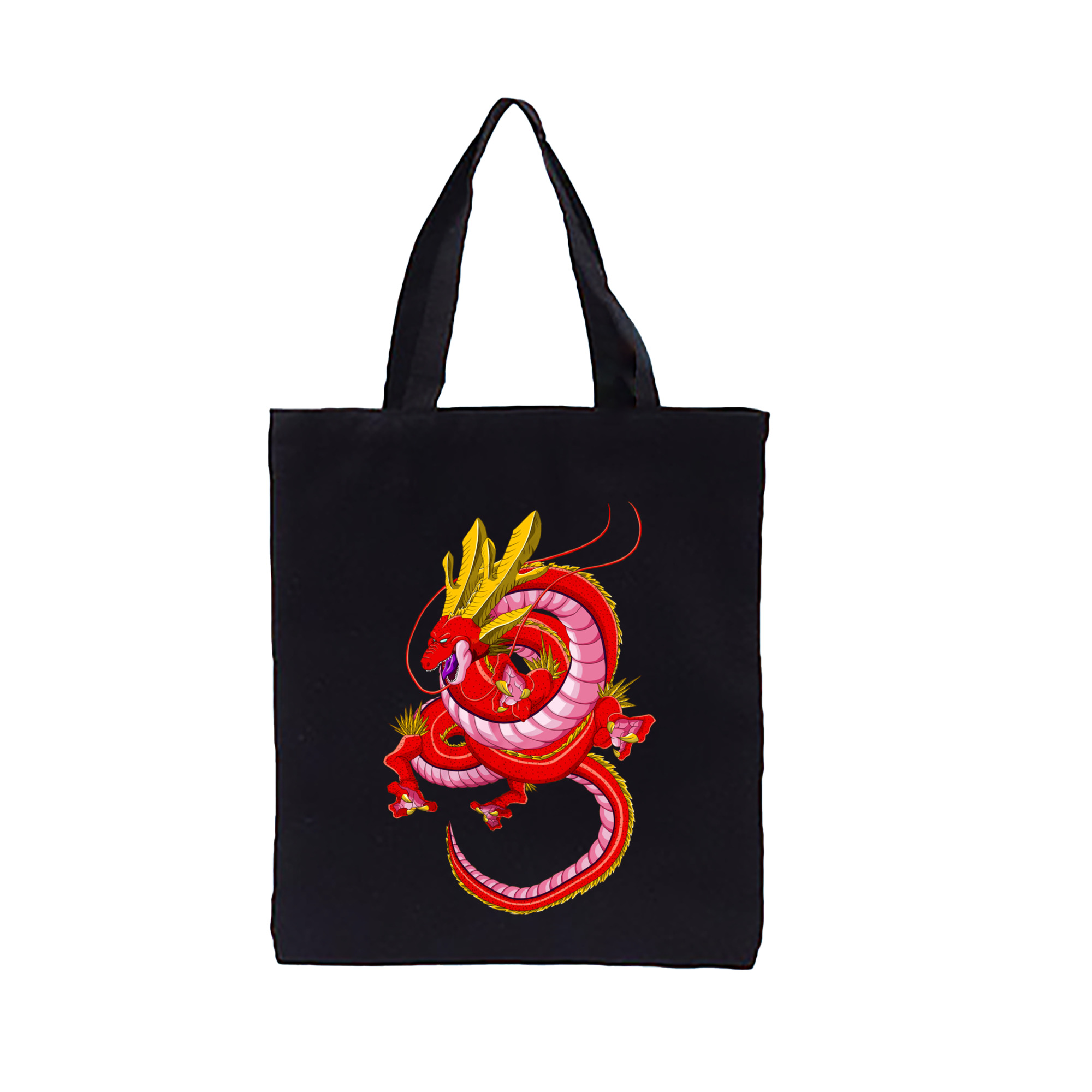 （画像用） ドラゴンボール 神龍 シェンロン DRAGON BALL Shenron 縦型キャンバス生地手提げバッグ　トートバッグ