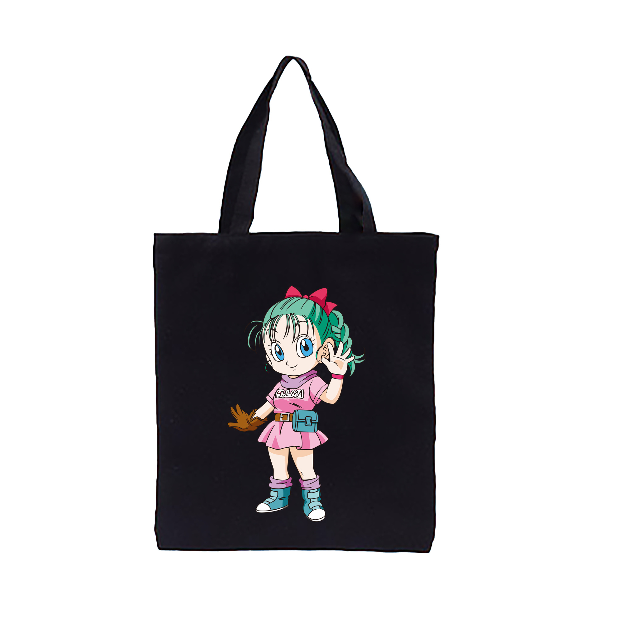 （画像用） ドラゴンボール ブルマ DRAGON BALL Bulma 縦型キャンバス生地手提げバッグ　トートバッグ