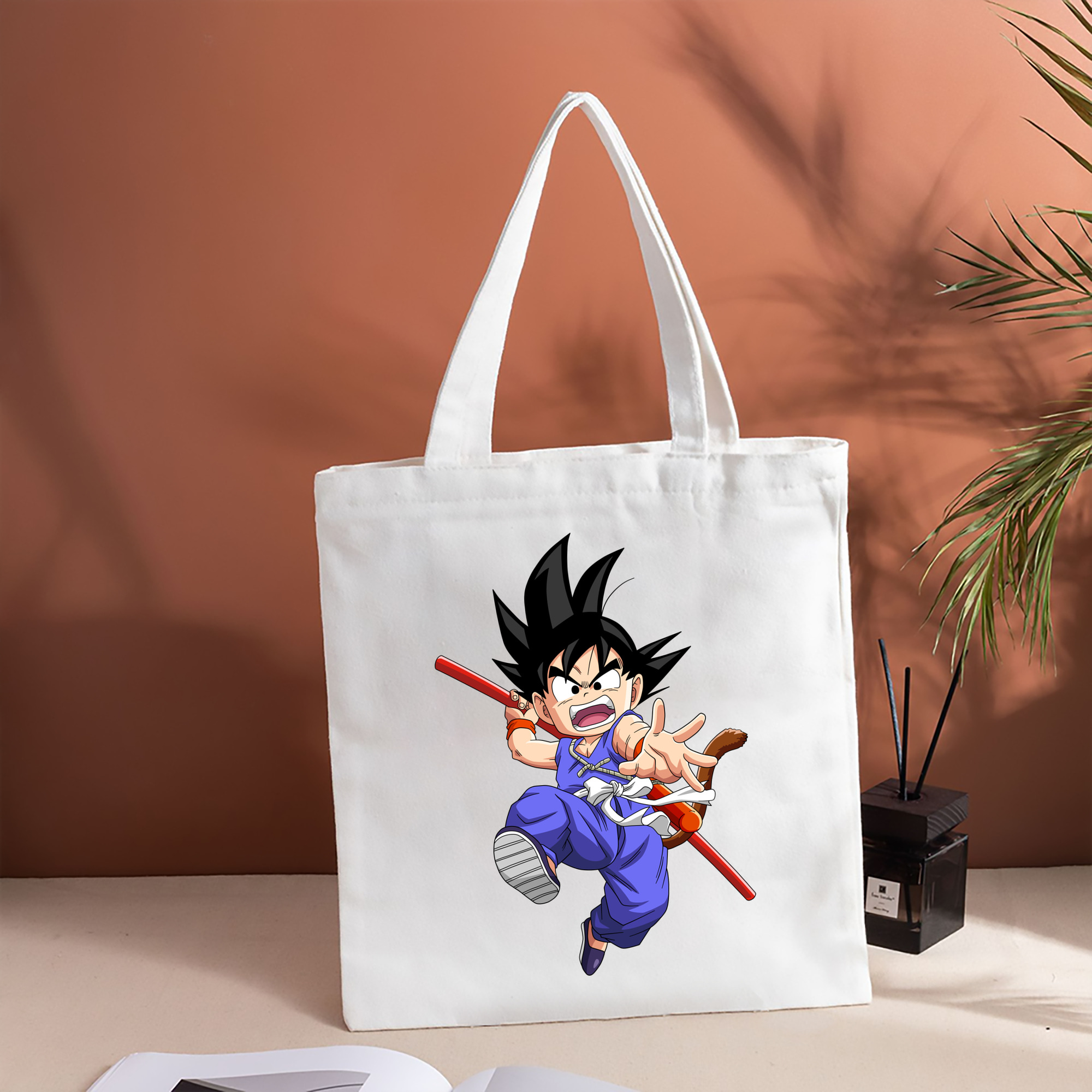 ドラゴンボール 孫悟空（そん ごくう）Son Goku カカロット DRAGON BALL Kakarotto 縦型キャンバス生地手提げバッグ　トートバッグ