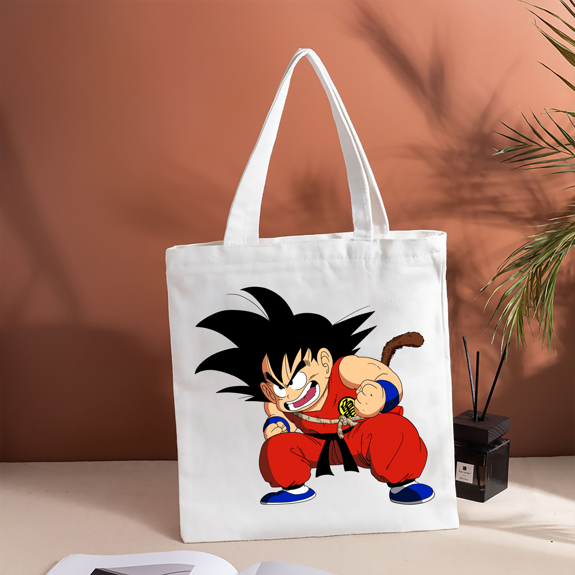 ドラゴンボール 孫悟空（そん ごくう）Son Goku カカロット DRAGON BALL Kakarotto 縦型キャンバス生地手提げバッグ　トートバッグ