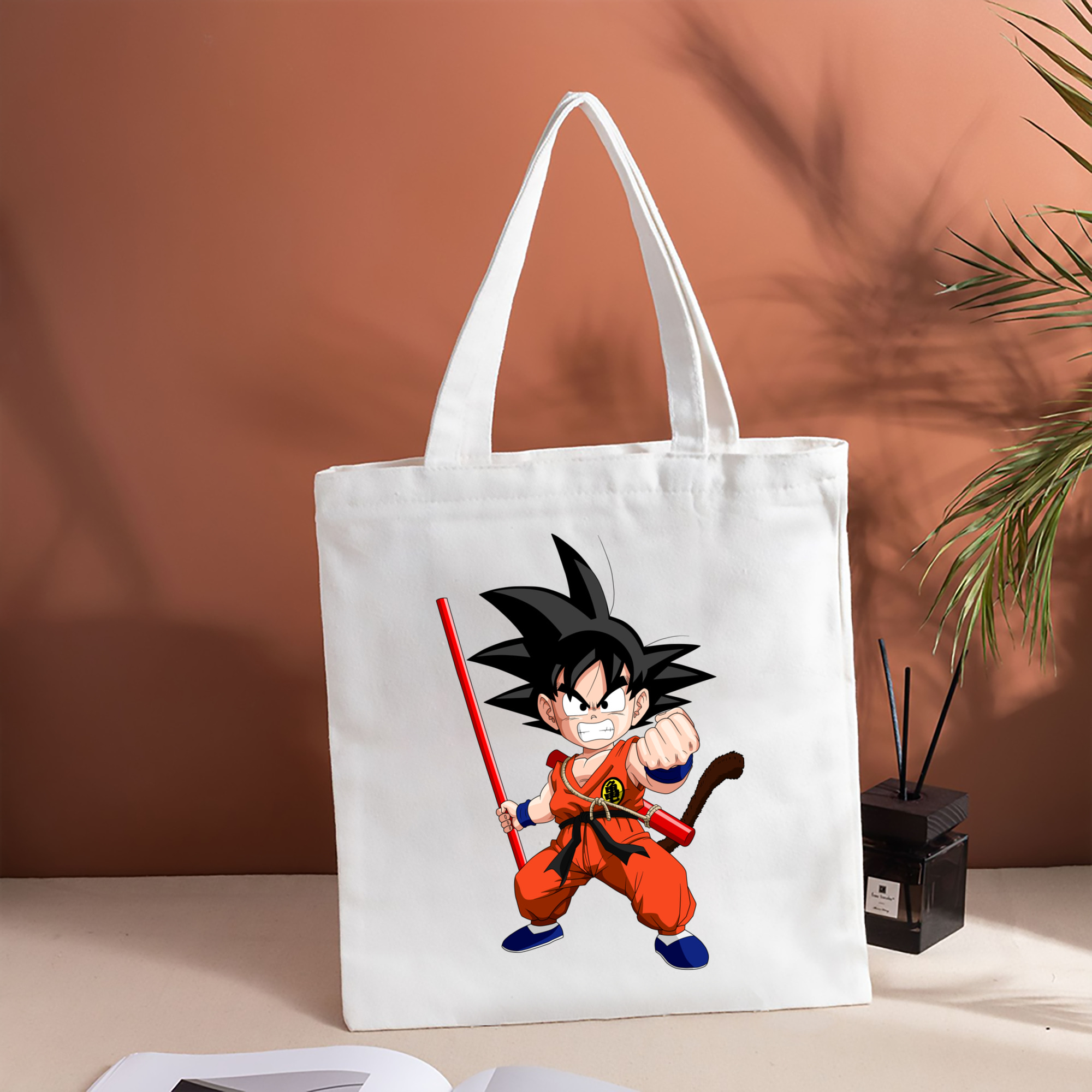 ドラゴンボール 孫悟空（そん ごくう）Son Goku カカロット DRAGON BALL Kakarotto 縦型キャンバス生地手提げバッグ　トートバッグ
