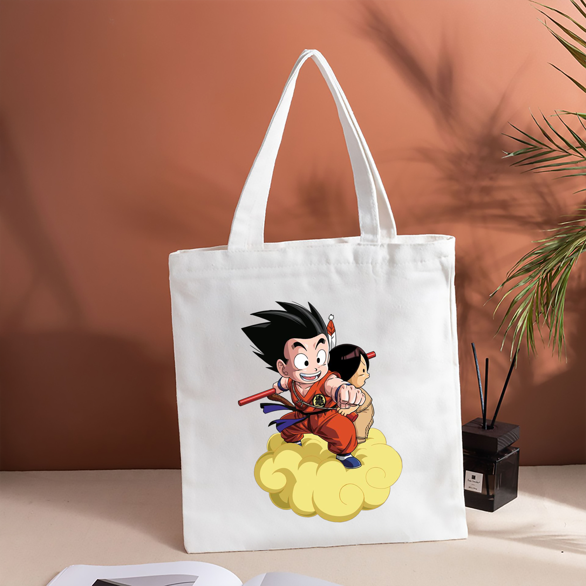ドラゴンボール 孫悟空（そん ごくう）Son Goku カカロット DRAGON BALL Kakarotto 縦型キャンバス生地手提げバッグ　トートバッグ