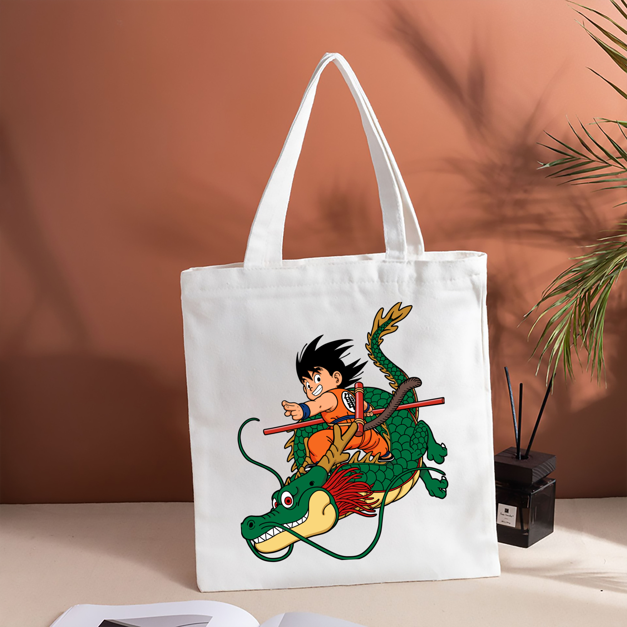 ドラゴンボール 孫悟空（そん ごくう）Son Goku カカロット DRAGON BALL Kakarotto 縦型キャンバス生地手提げバッグ　トートバッグ