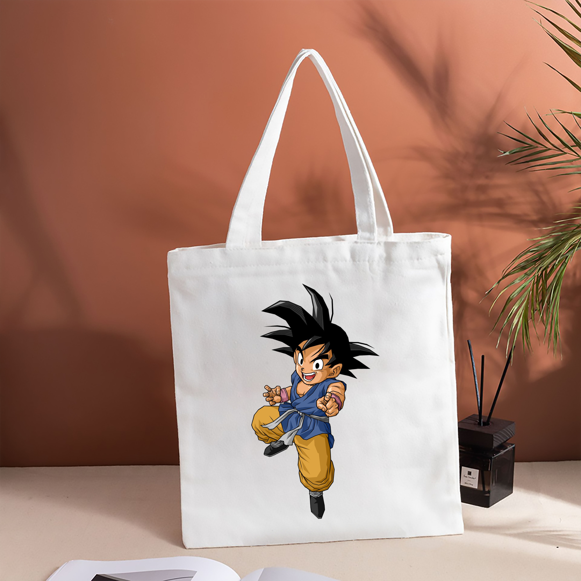 ドラゴンボール 孫悟空（そん ごくう）Son Goku カカロット DRAGON BALL Kakarotto 縦型キャンバス生地手提げバッグ　トートバッグ