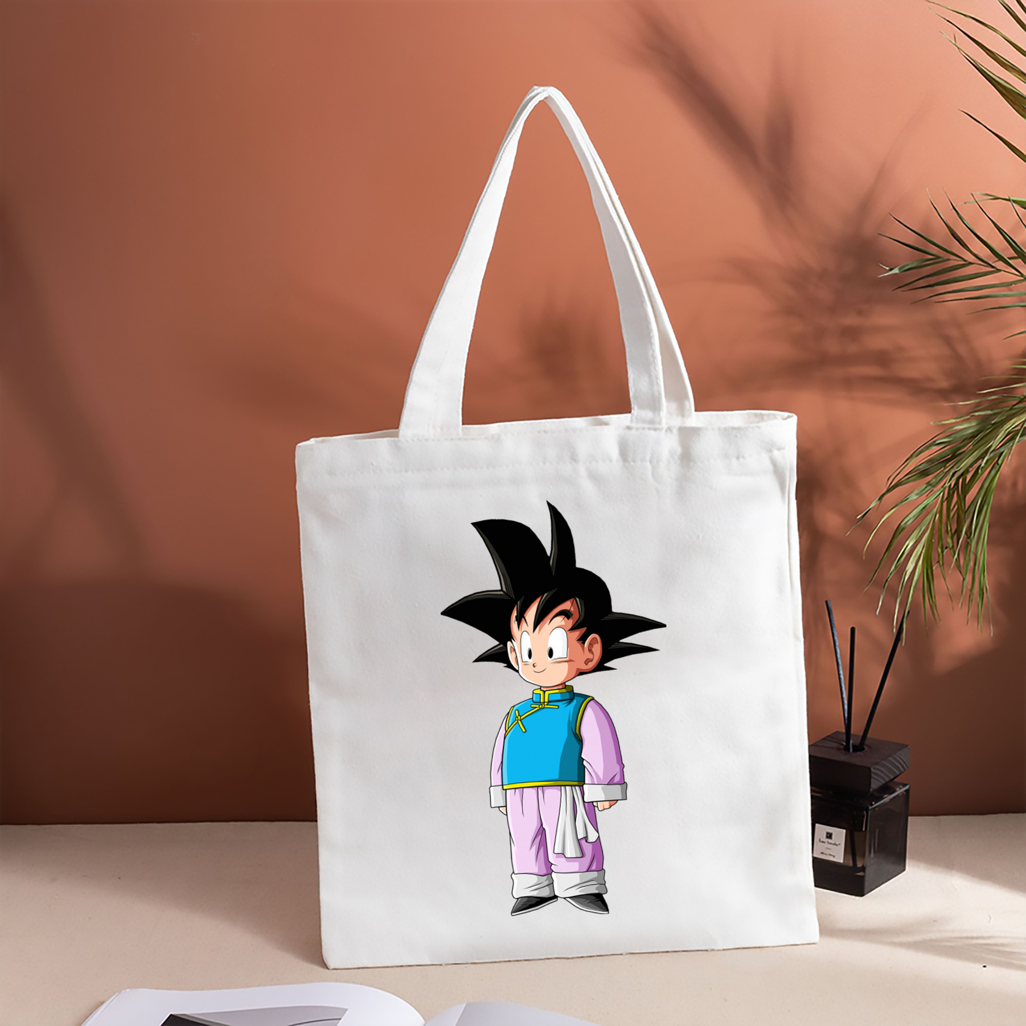 ドラゴンボール 孫悟空（そん ごくう）Son Goku カカロット DRAGON BALL Kakarotto 縦型キャンバス生地手提げバッグ　トートバッグ
