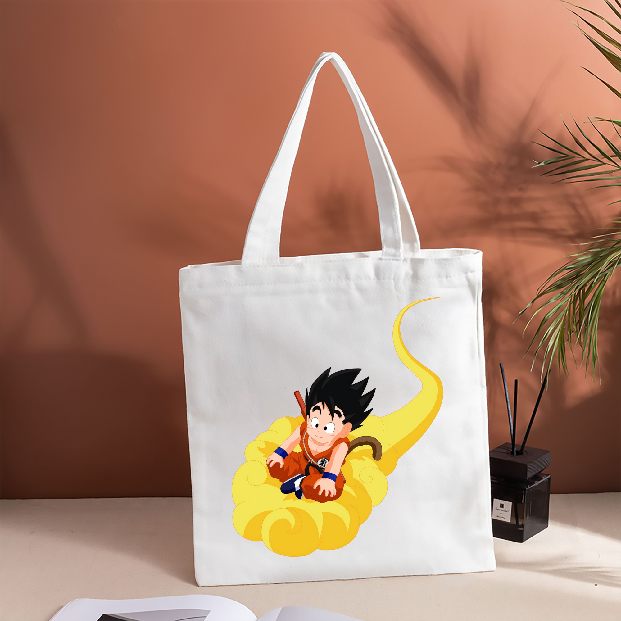 ドラゴンボール 孫悟空（そん ごくう）Son Goku カカロット DRAGON BALL Kakarotto 縦型キャンバス生地手提げバッグ　トートバッグ