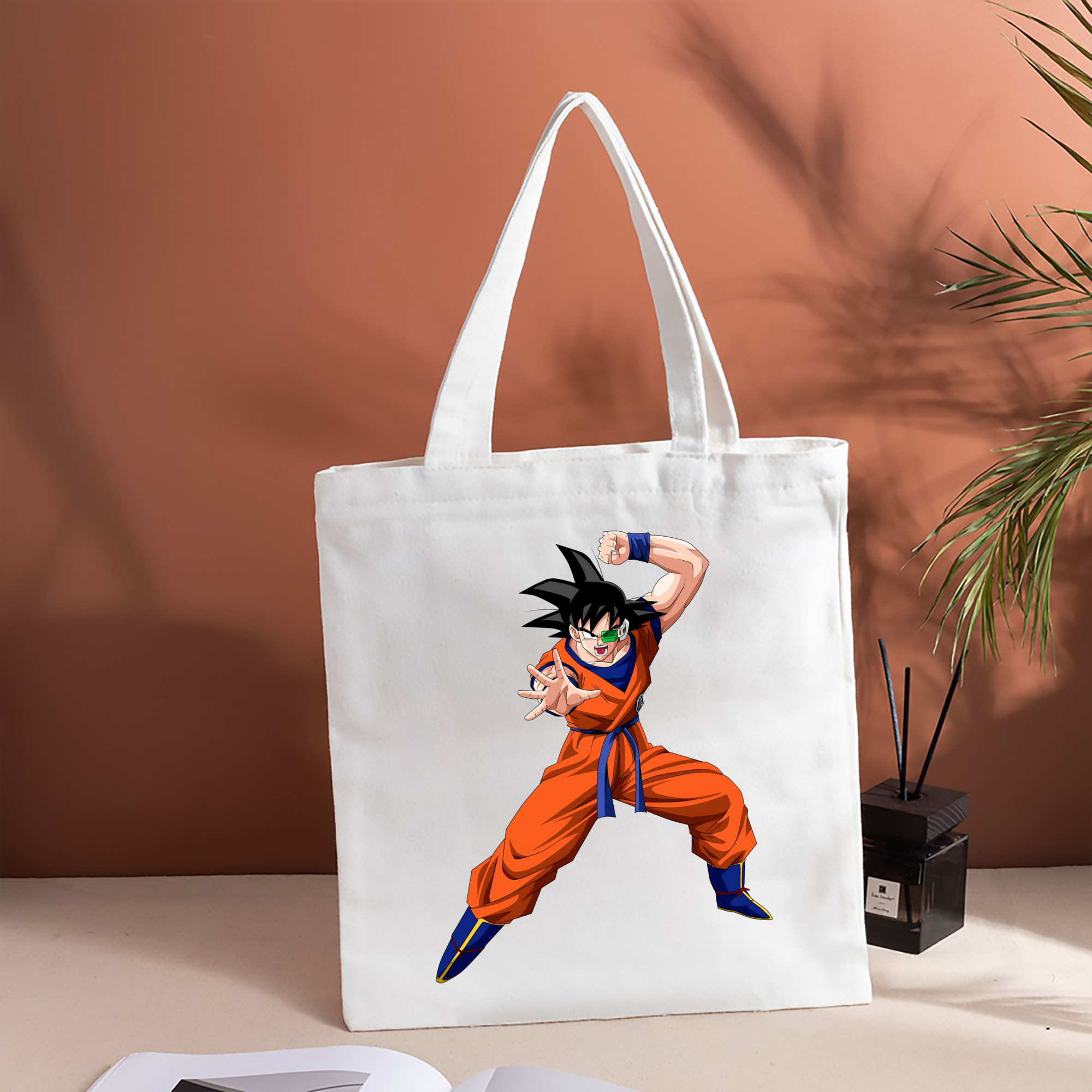ドラゴンボール 孫悟空（そん ごくう）Son Goku カカロット DRAGON BALL Kakarotto 縦型キャンバス生地手提げバッグ　トートバッグ