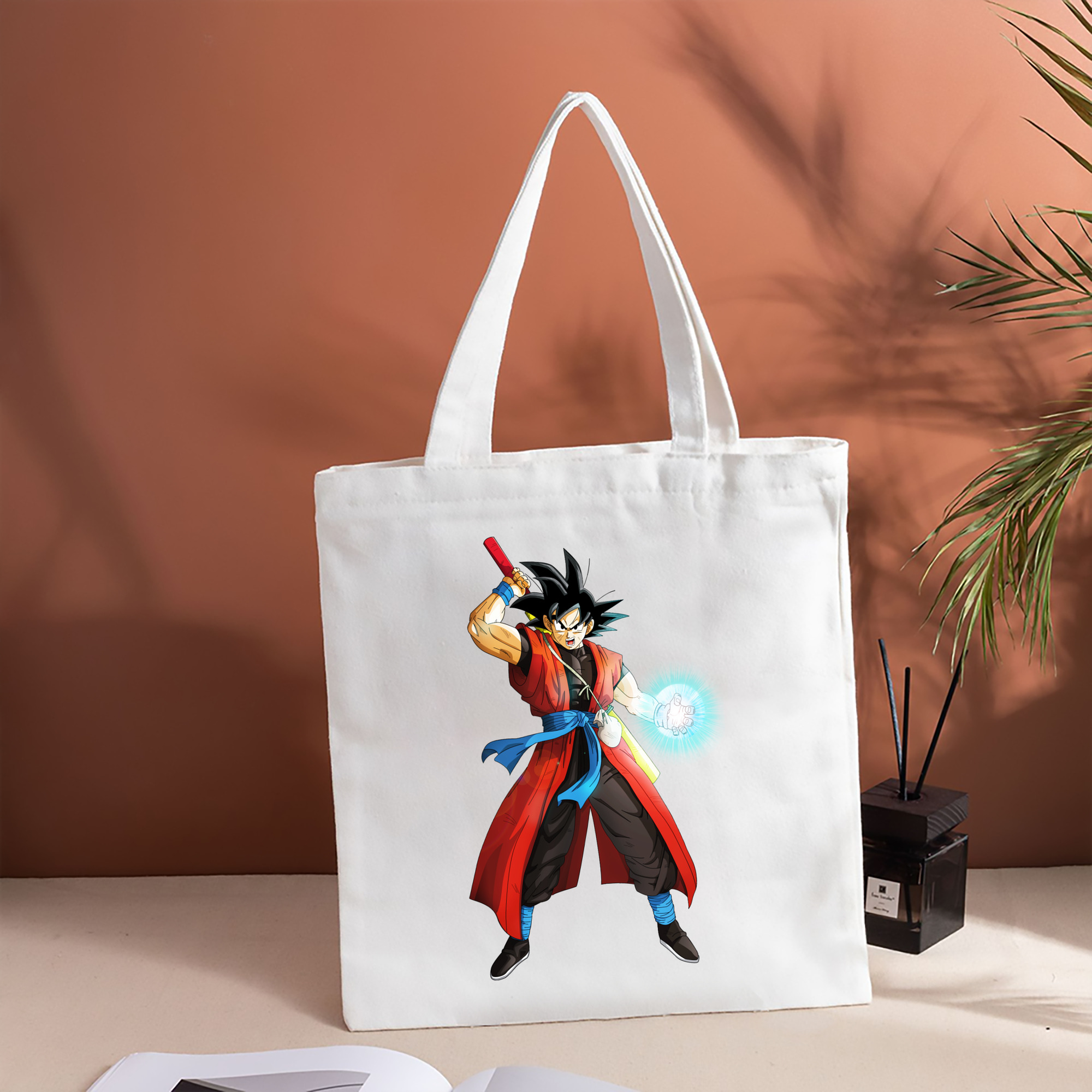 ドラゴンボール 孫悟空（そん ごくう）Son Goku カカロット DRAGON BALL Kakarotto 縦型キャンバス生地手提げバッグ　トートバッグ
