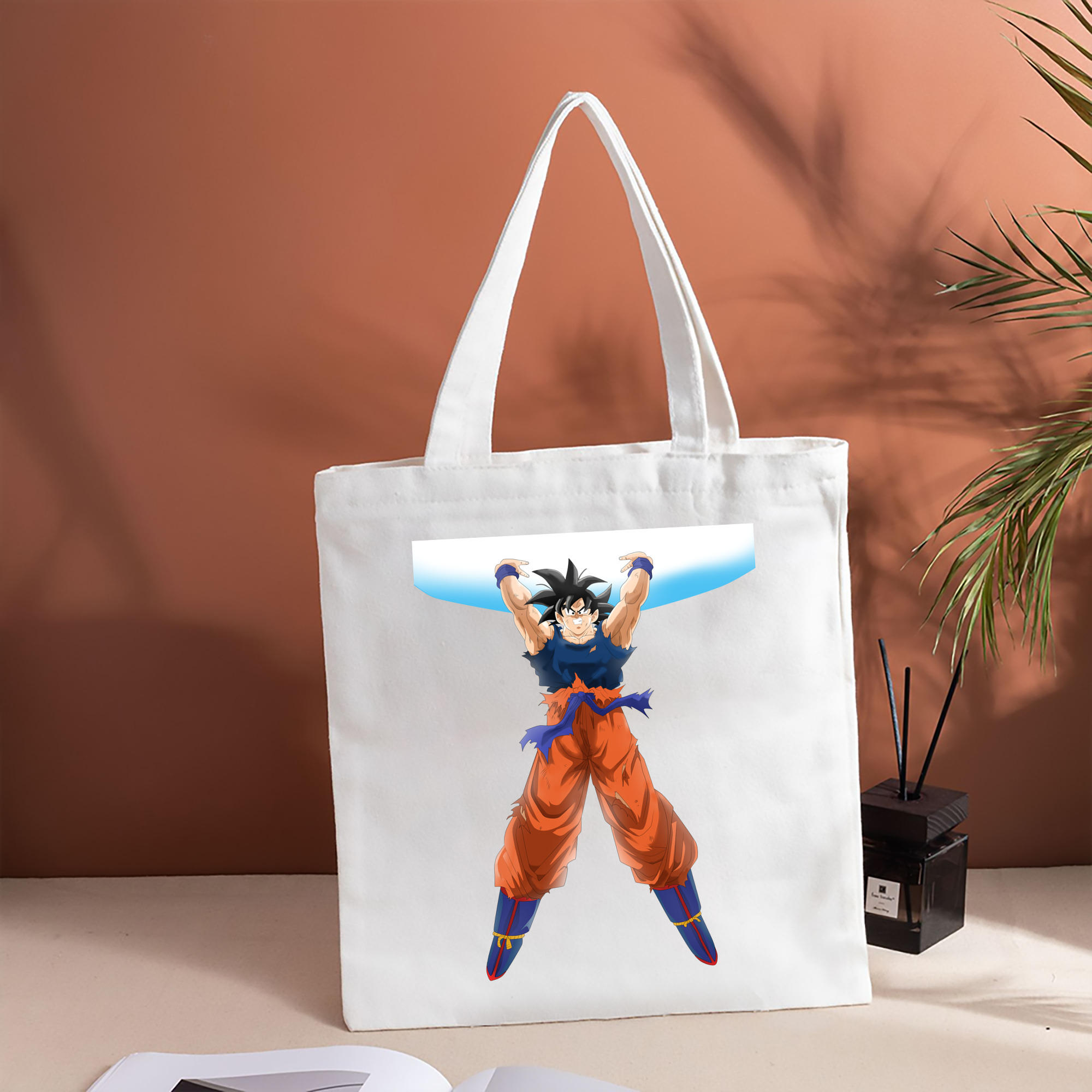ドラゴンボール 孫悟空（そん ごくう）Son Goku カカロット DRAGON BALL Kakarotto 縦型キャンバス生地手提げバッグ　トートバッグ