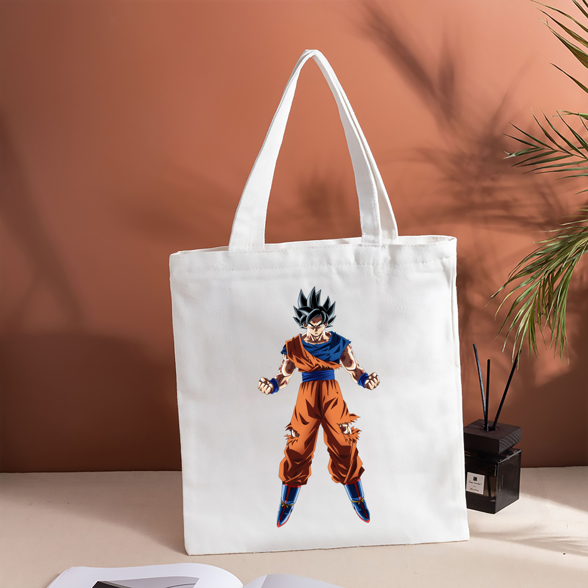 ドラゴンボール 孫悟空（そん ごくう）Son Goku カカロット DRAGON BALL Kakarotto 縦型キャンバス生地手提げバッグ　トートバッグ