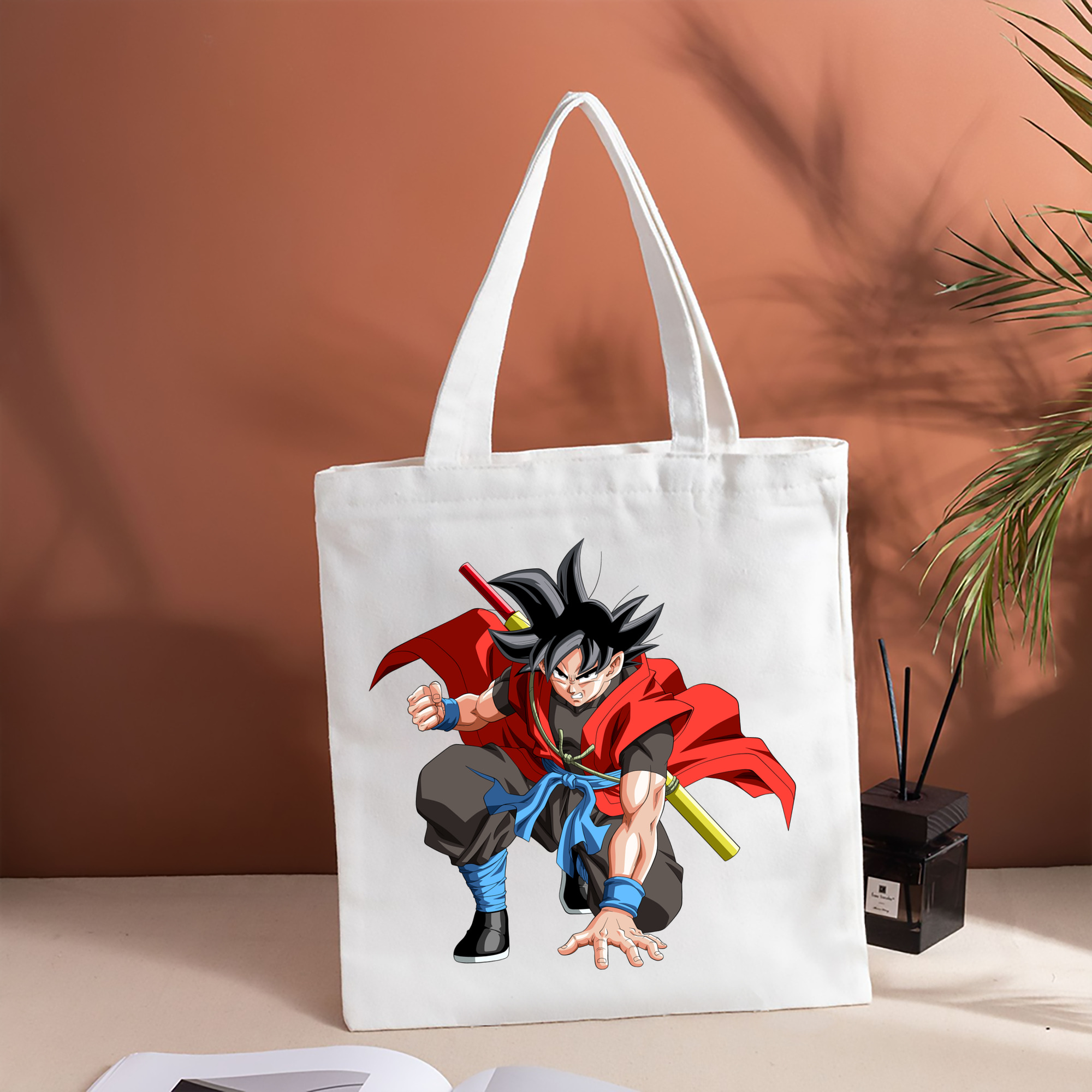 ドラゴンボール 孫悟空（そん ごくう）Son Goku カカロット DRAGON BALL Kakarotto 縦型キャンバス生地手提げバッグ　トートバッグ