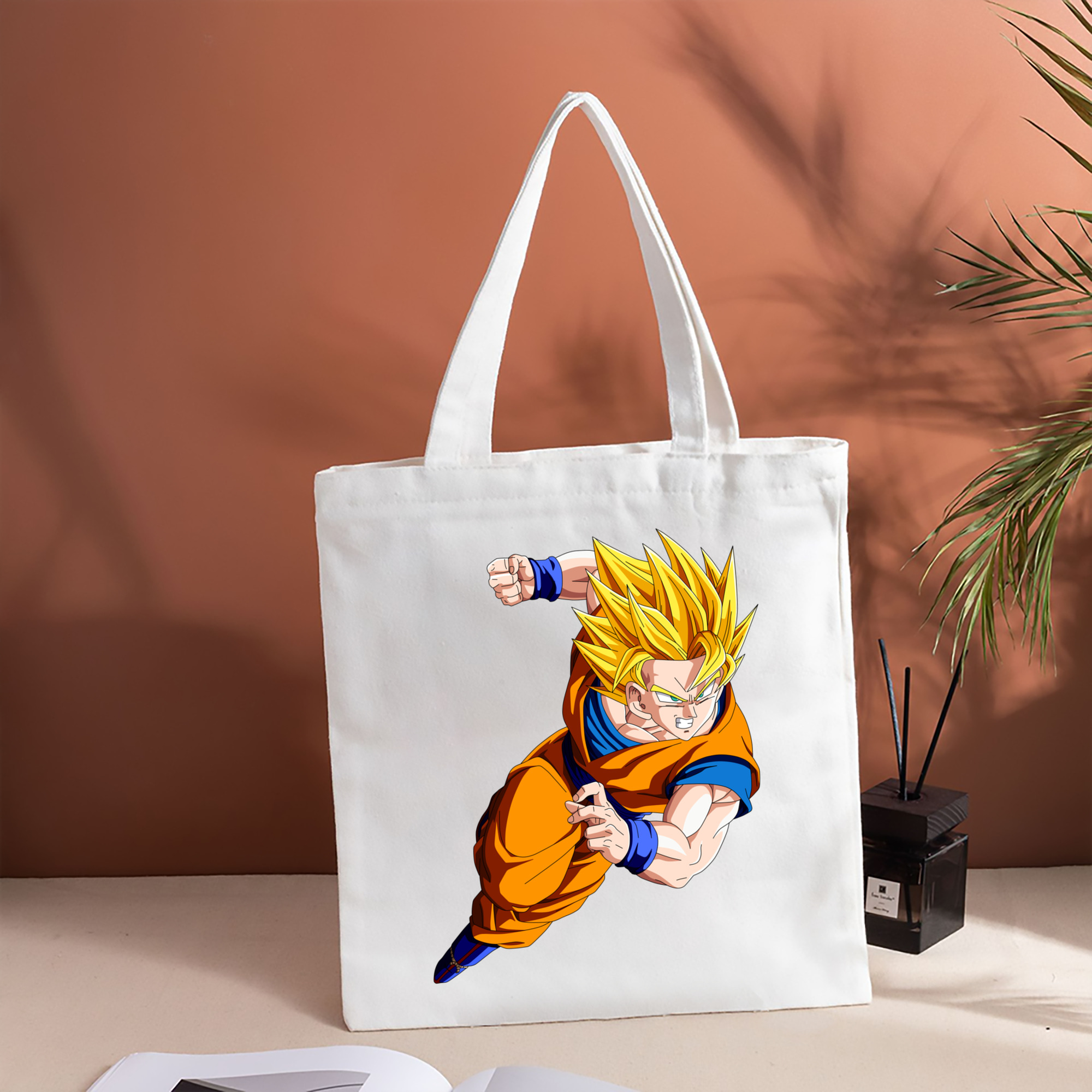 ドラゴンボール 孫悟空（そん ごくう）Son Goku カカロット DRAGON BALL Kakarotto 縦型キャンバス生地手提げバッグ　トートバッグ