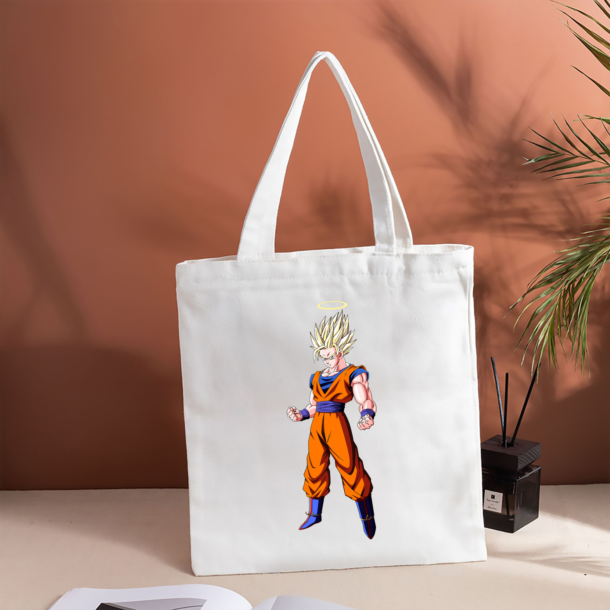ドラゴンボール 孫悟空（そん ごくう）Son Goku カカロット DRAGON BALL Kakarotto 縦型キャンバス生地手提げバッグ　トートバッグ