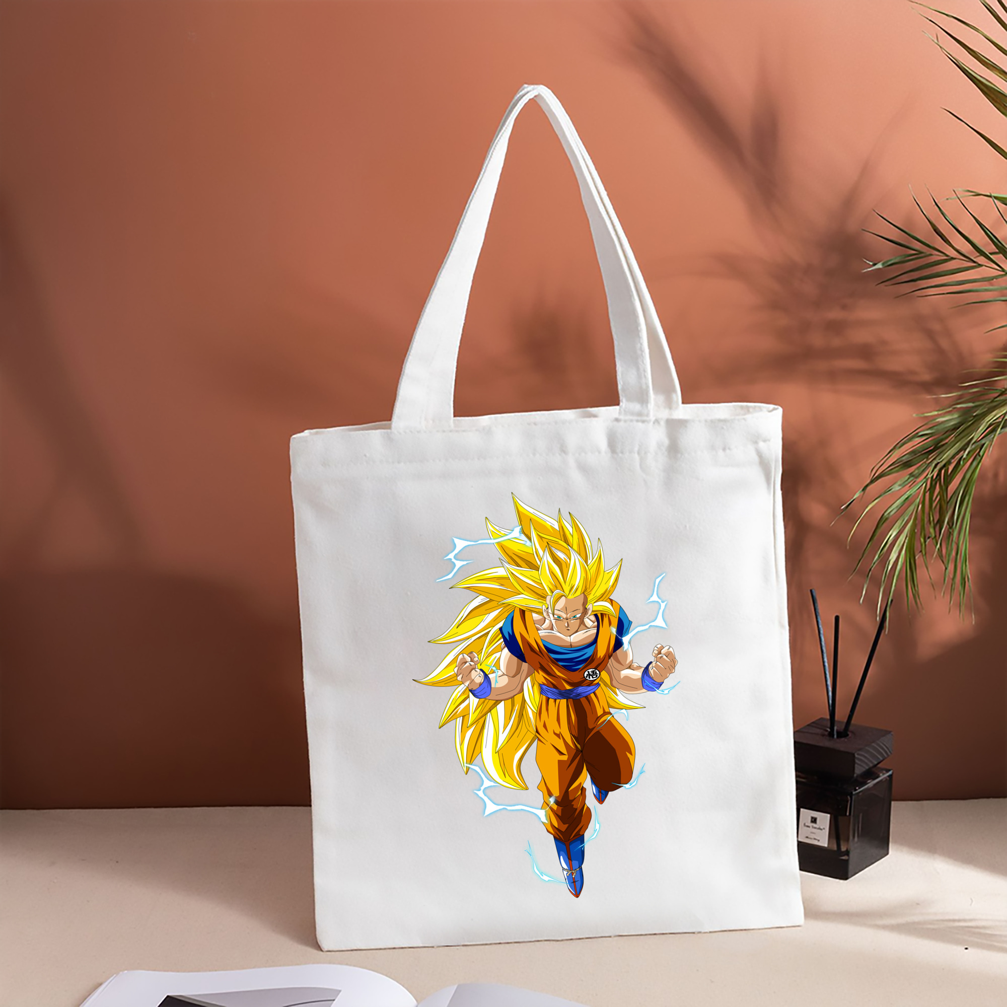 ドラゴンボール 孫悟空（そん ごくう）Son Goku カカロット DRAGON BALL Kakarotto 縦型キャンバス生地手提げバッグ　トートバッグ