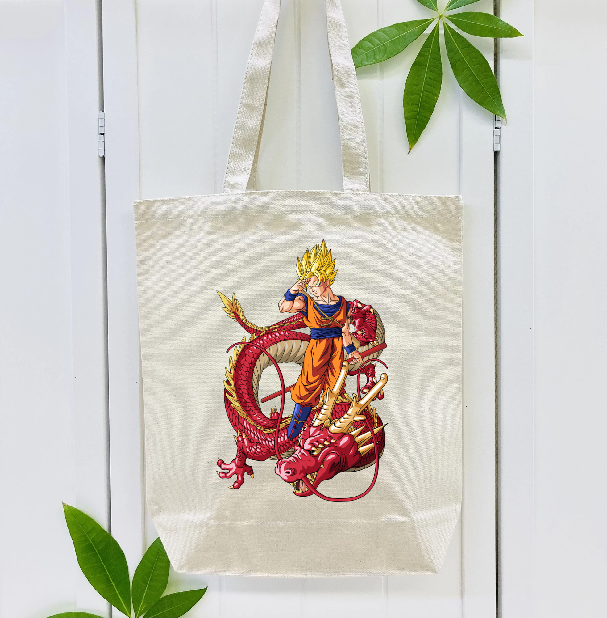 ドラゴンボール 孫悟空（そん ごくう）Son Goku カカロット DRAGON BALL Kakarotto 縦型キャンバス生地手提げバッグ　トートバッグ