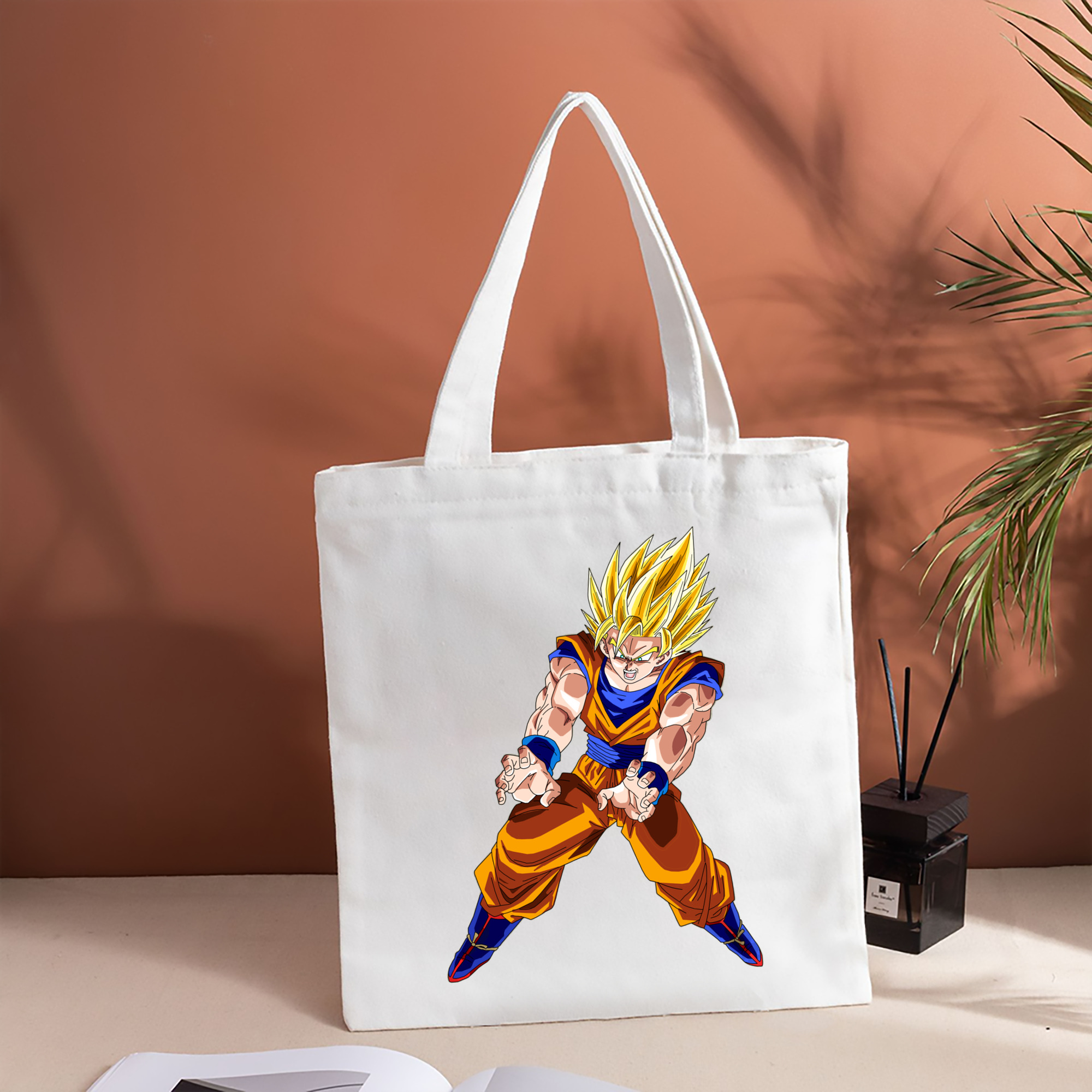 ドラゴンボール 孫悟空（そん ごくう）Son Goku カカロット DRAGON BALL Kakarotto 縦型キャンバス生地手提げバッグ　トートバッグ