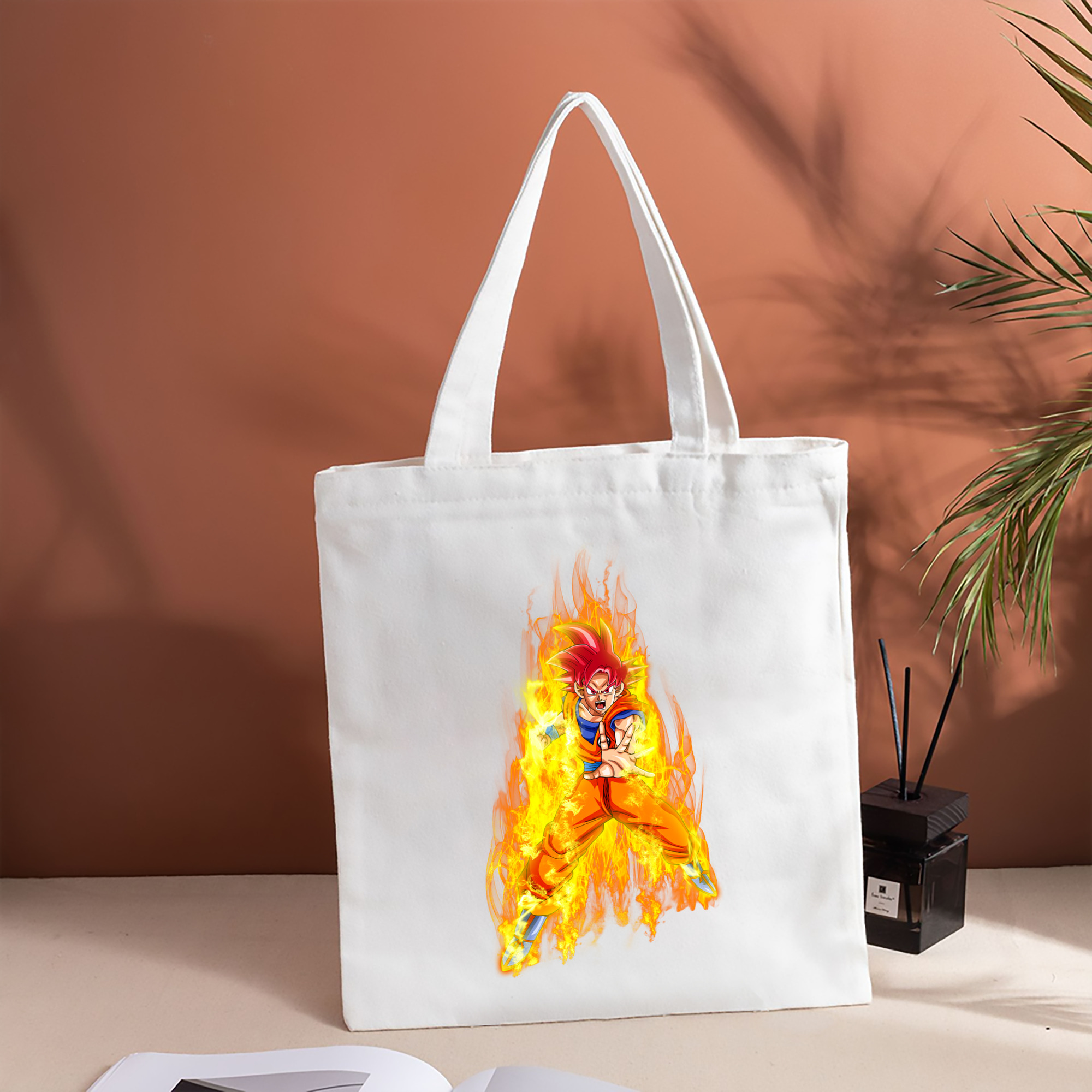 ドラゴンボール 孫悟空（そん ごくう）Son Goku カカロット DRAGON BALL Kakarotto 縦型キャンバス生地手提げバッグ　トートバッグ