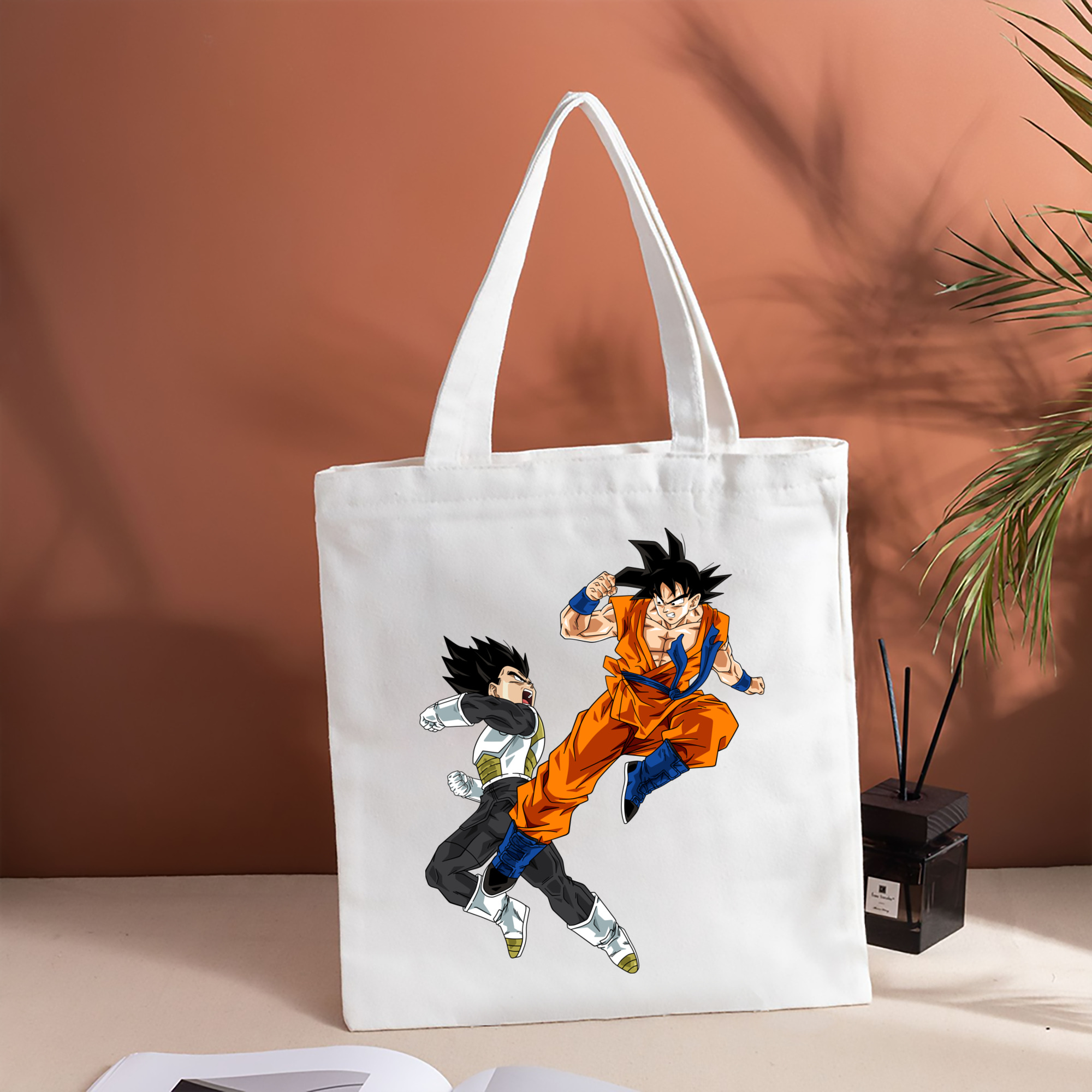 ドラゴンボール 孫悟空（そん ごくう）Son Goku カカロット DRAGON BALL Kakarotto 縦型キャンバス生地手提げバッグ　トートバッグ