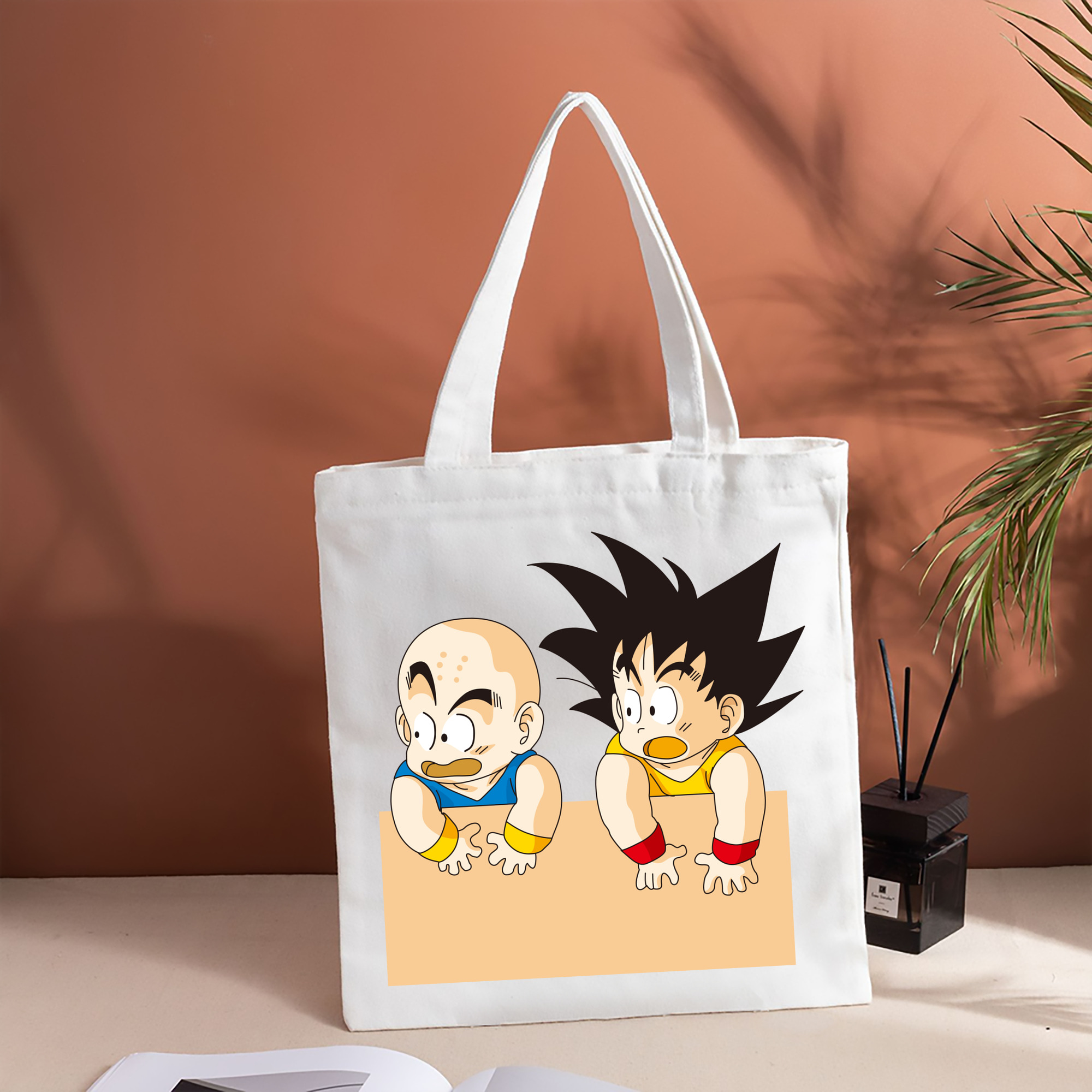 ドラゴンボール 孫悟空（そん ごくう）Son Goku カカロット DRAGON BALL Kakarotto 縦型キャンバス生地手提げバッグ　トートバッグ
