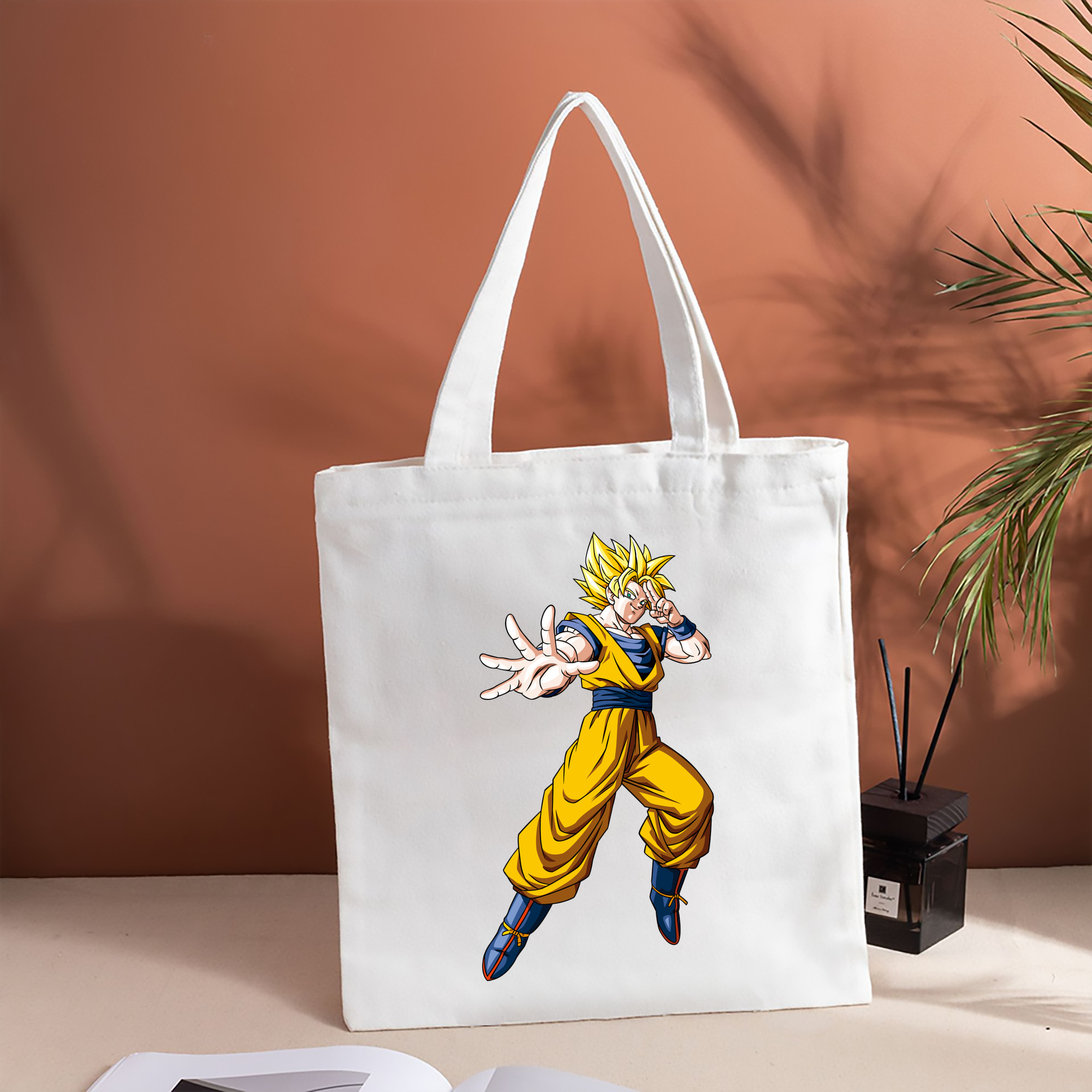 ドラゴンボール 孫悟空（そん ごくう）Son Goku カカロット DRAGON BALL Kakarotto 縦型キャンバス生地手提げバッグ　トートバッグ