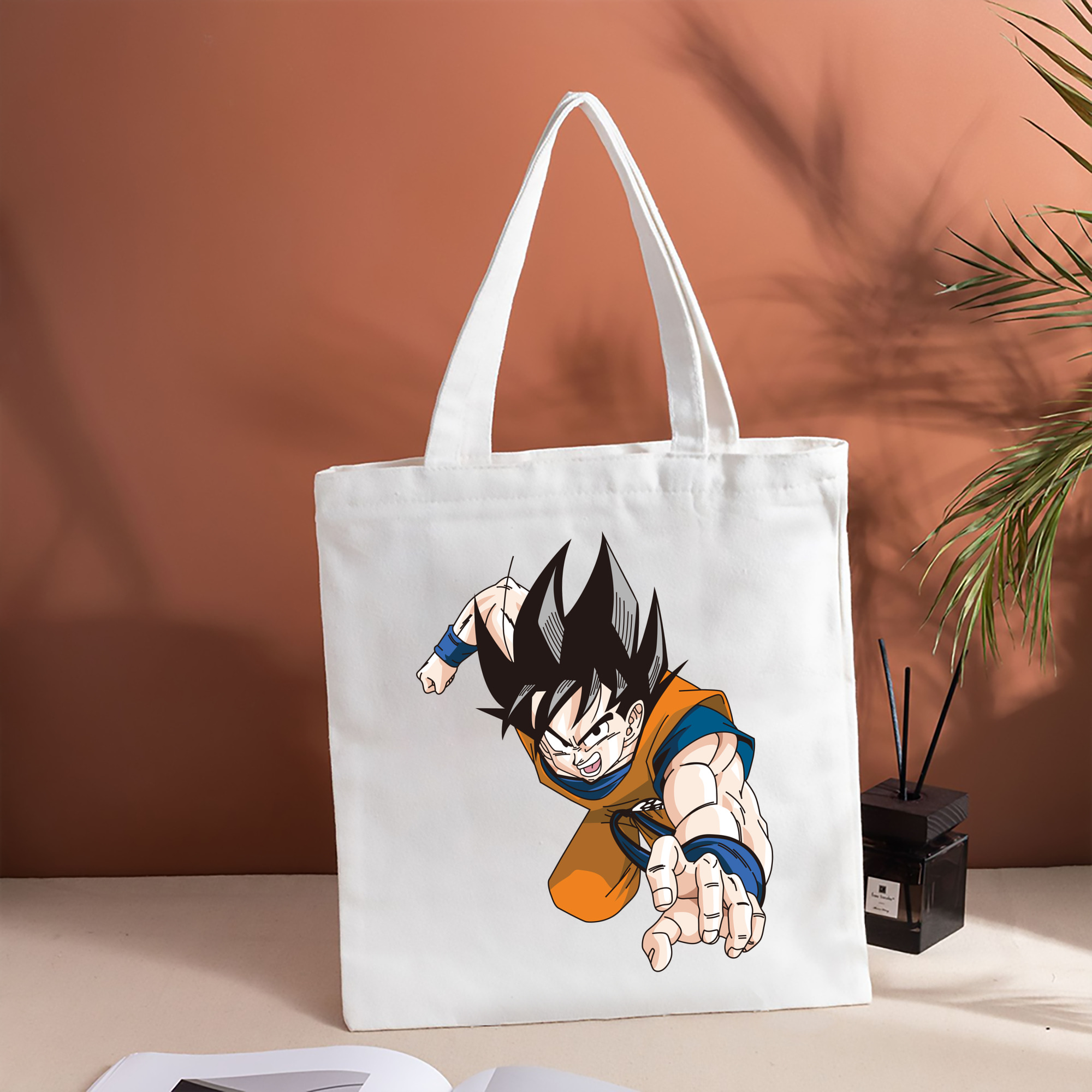 ドラゴンボール 孫悟空（そん ごくう）Son Goku カカロット DRAGON BALL Kakarotto 縦型キャンバス生地手提げバッグ　トートバッグ