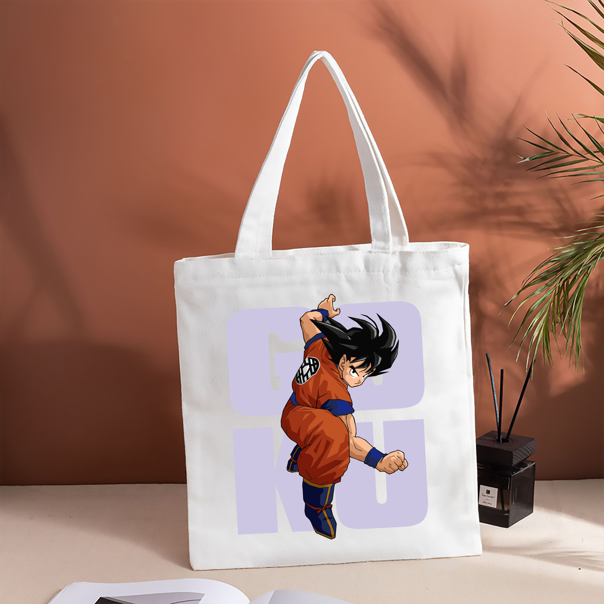 ドラゴンボール 孫悟空（そん ごくう）Son Goku カカロット DRAGON BALL Kakarotto 縦型キャンバス生地手提げバッグ　トートバッグ