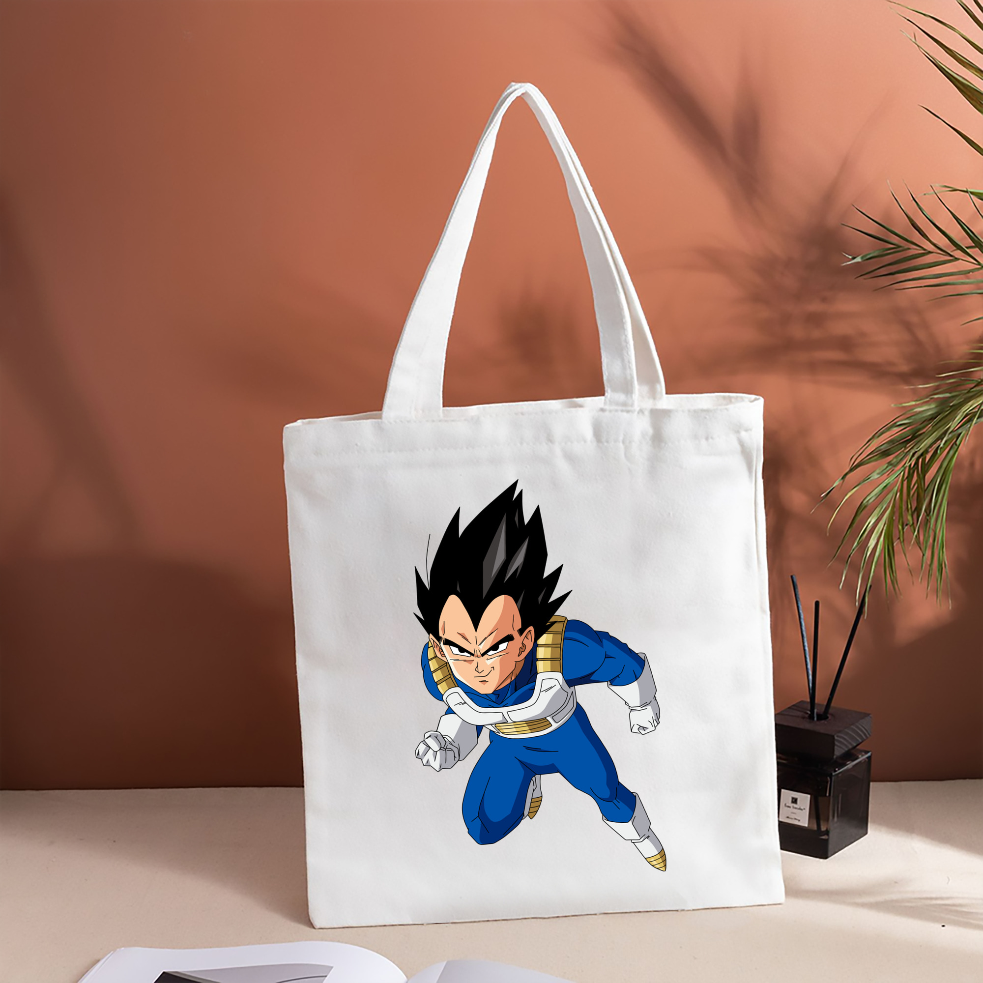 ドラゴンボール ベジータ四世（Bejīta Yonsei）DRAGON BALL Vegeta IV 縦型キャンバス生地手提げバッグ　トートバッグ