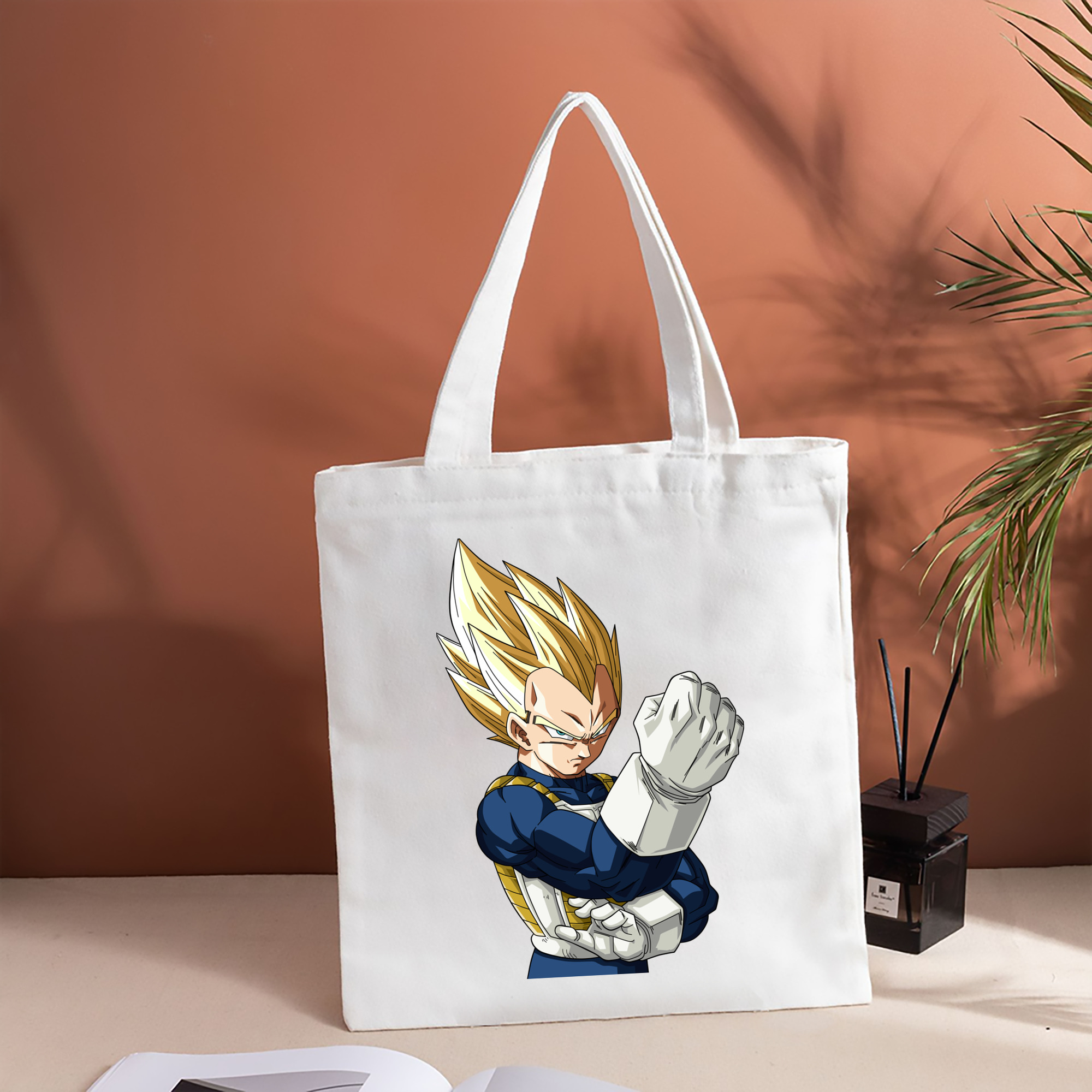 ドラゴンボール ベジータ四世（Bejīta Yonsei）DRAGON BALL Vegeta IV 縦型キャンバス生地手提げバッグ　トートバッグ