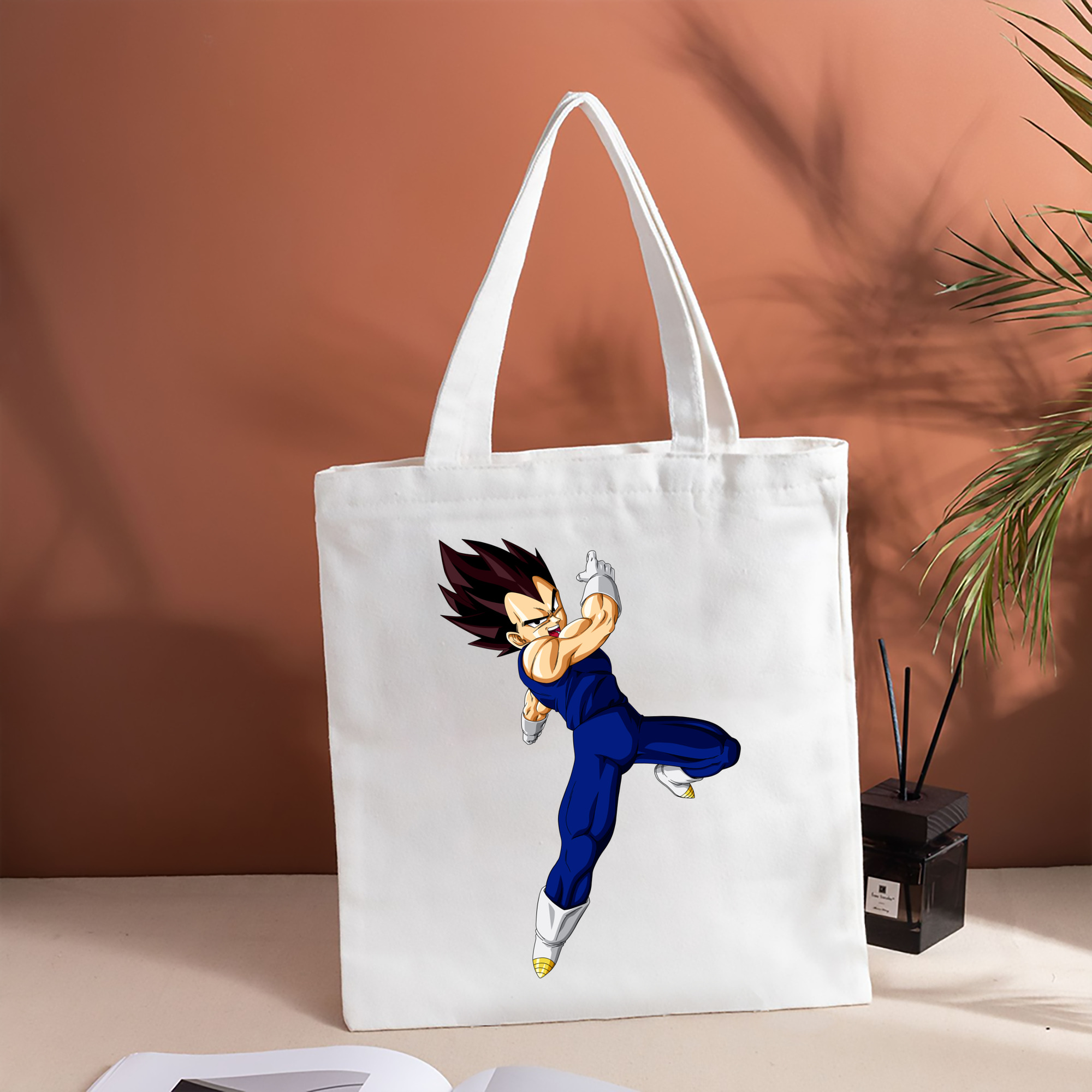 ドラゴンボール ベジータ四世（Bejīta Yonsei）DRAGON BALL Vegeta IV 縦型キャンバス生地手提げバッグ　トートバッグ