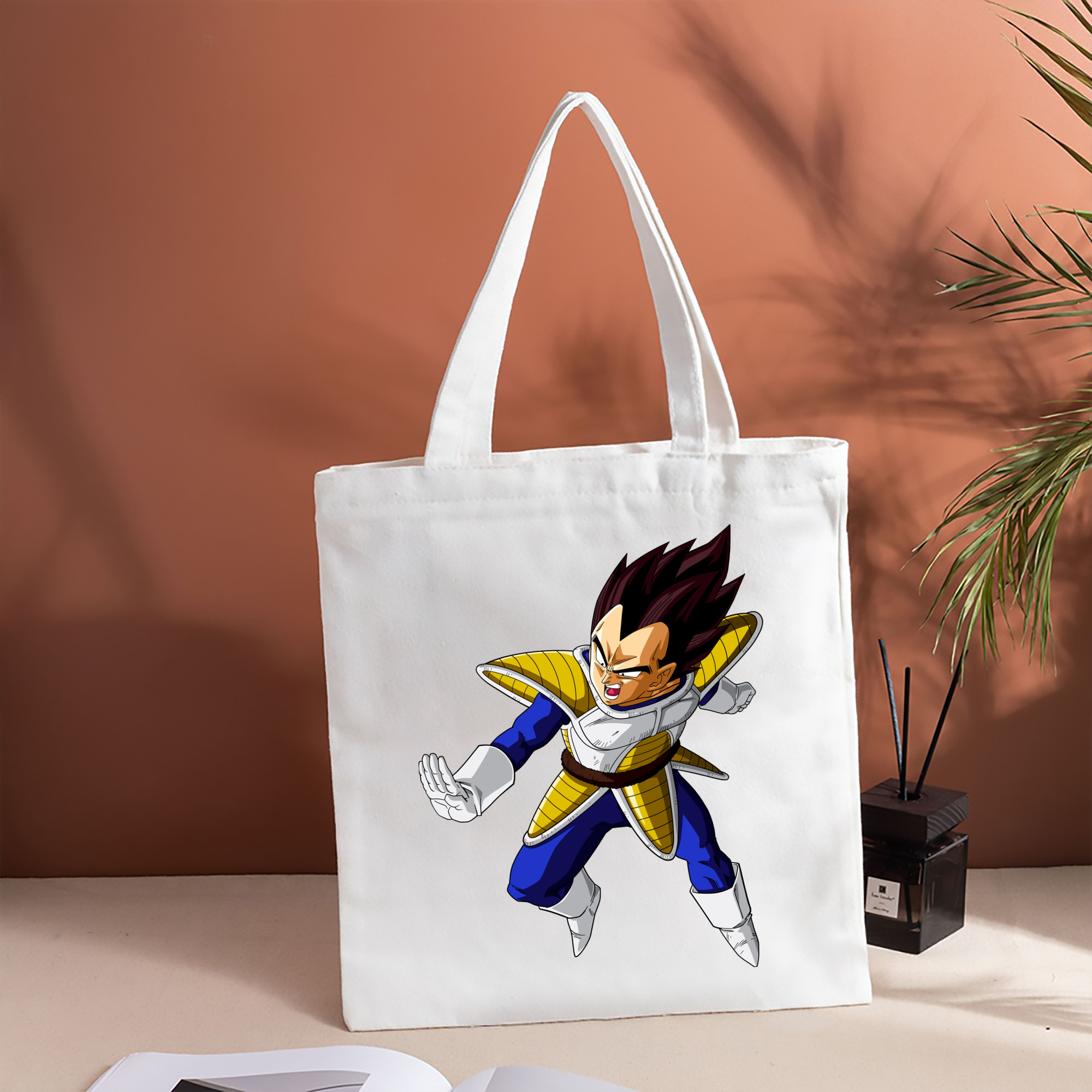 ドラゴンボール ベジータ四世（Bejīta Yonsei）DRAGON BALL Vegeta IV 縦型キャンバス生地手提げバッグ　トートバッグ