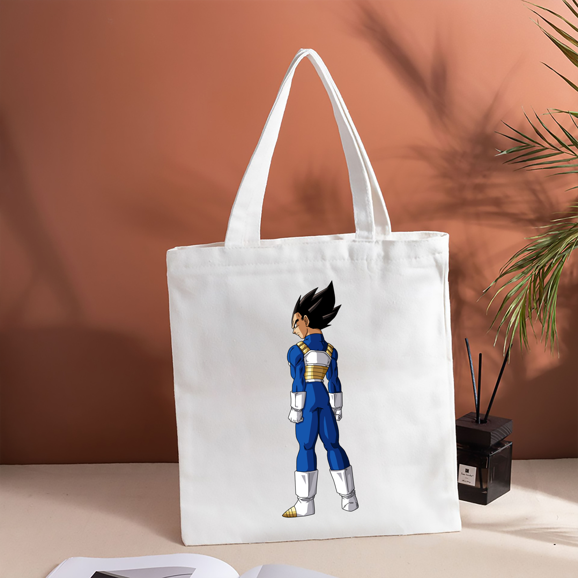 ドラゴンボール ベジータ四世（Bejīta Yonsei）DRAGON BALL Vegeta IV 縦型キャンバス生地手提げバッグ　トートバッグ