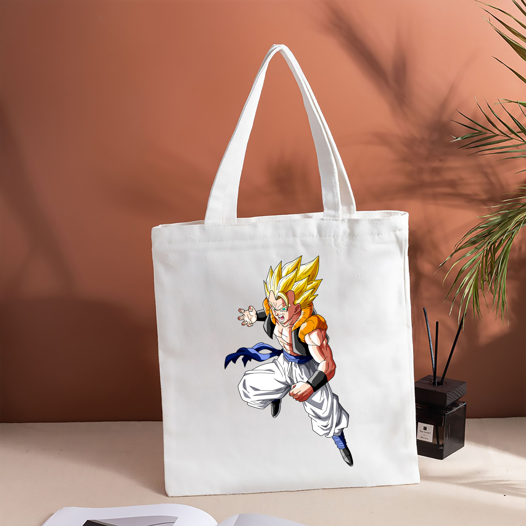 ドラゴンボール ベジータ四世（Bejīta Yonsei）DRAGON BALL Vegeta IV 縦型キャンバス生地手提げバッグ　トートバッグ