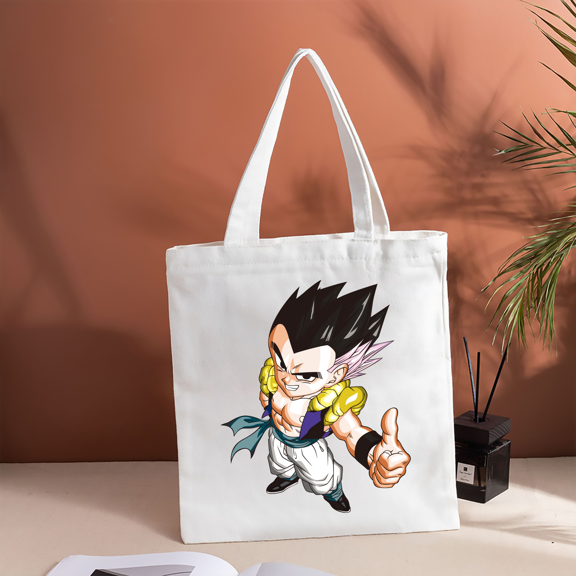 ドラゴンボール ベジータ四世（Bejīta Yonsei）DRAGON BALL Vegeta IV 縦型キャンバス生地手提げバッグ　トートバッグ