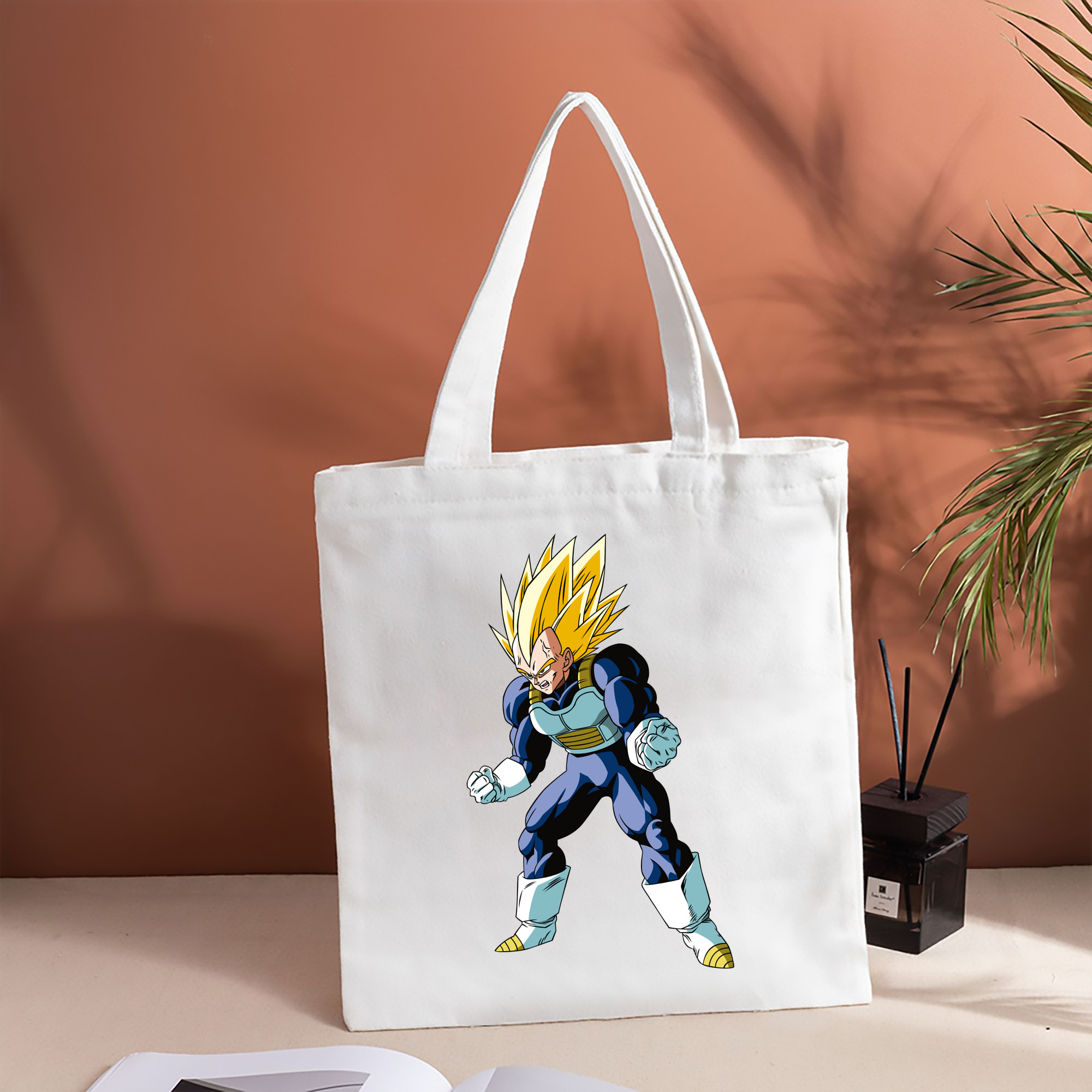 ドラゴンボール ベジータ四世（Bejīta Yonsei）DRAGON BALL Vegeta IV 縦型キャンバス生地手提げバッグ　トートバッグ