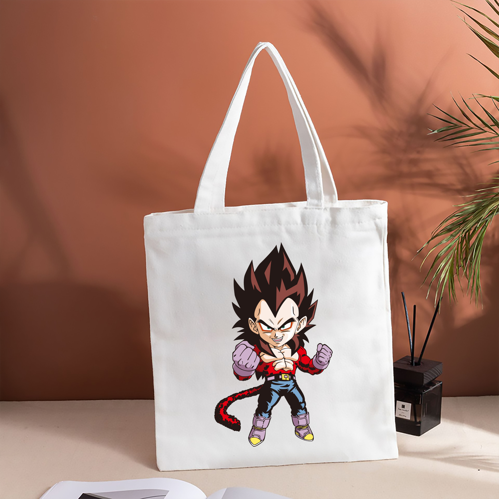 ドラゴンボール ベジータ四世（Bejīta Yonsei）DRAGON BALL Vegeta IV 縦型キャンバス生地手提げバッグ　トートバッグ