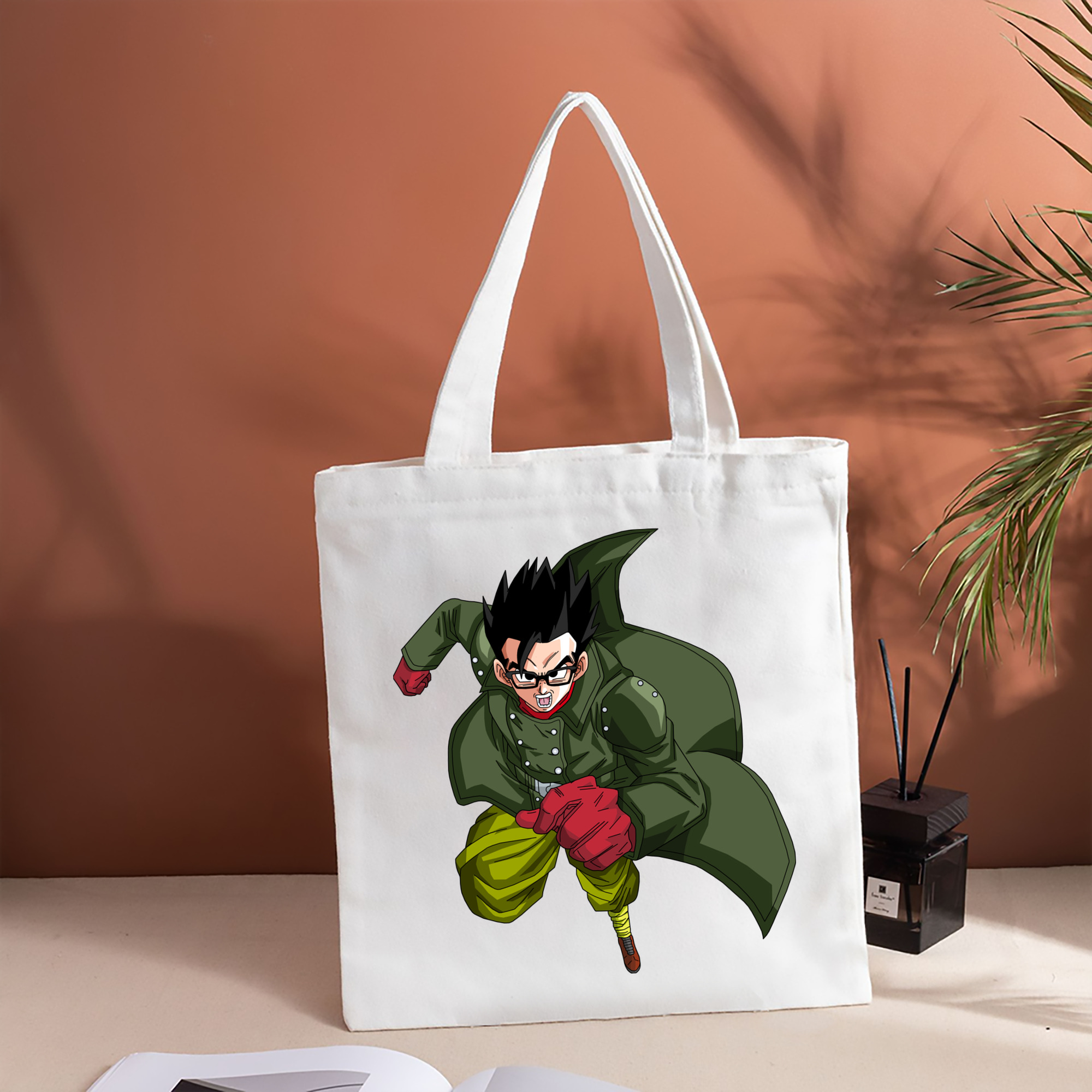 ドラゴンボール 孫 悟飯（そんごはん）DRAGON BALL Son Gohan 縦型キャンバス生地手提げバッグ　トートバッグ