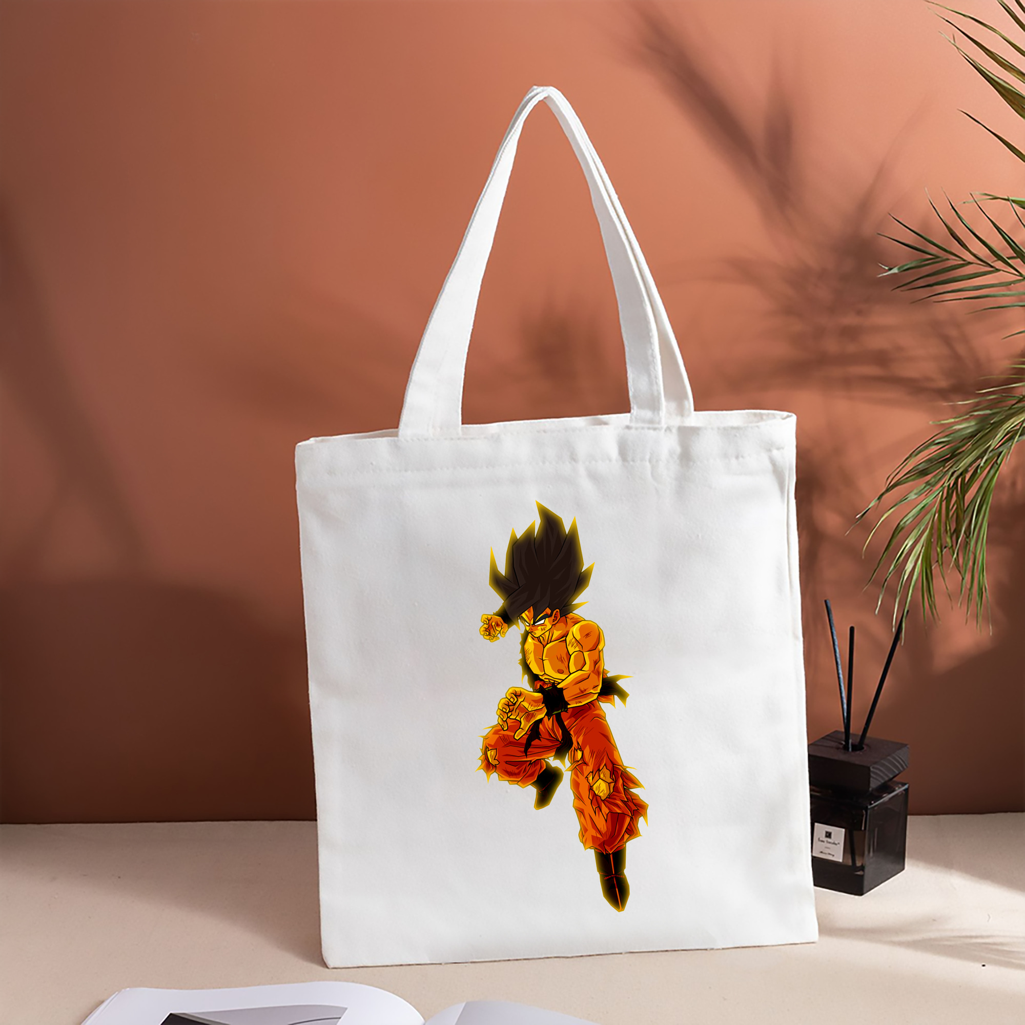 ドラゴンボール 孫 悟飯（そんごはん）DRAGON BALL Son Gohan 縦型キャンバス生地手提げバッグ　トートバッグ
