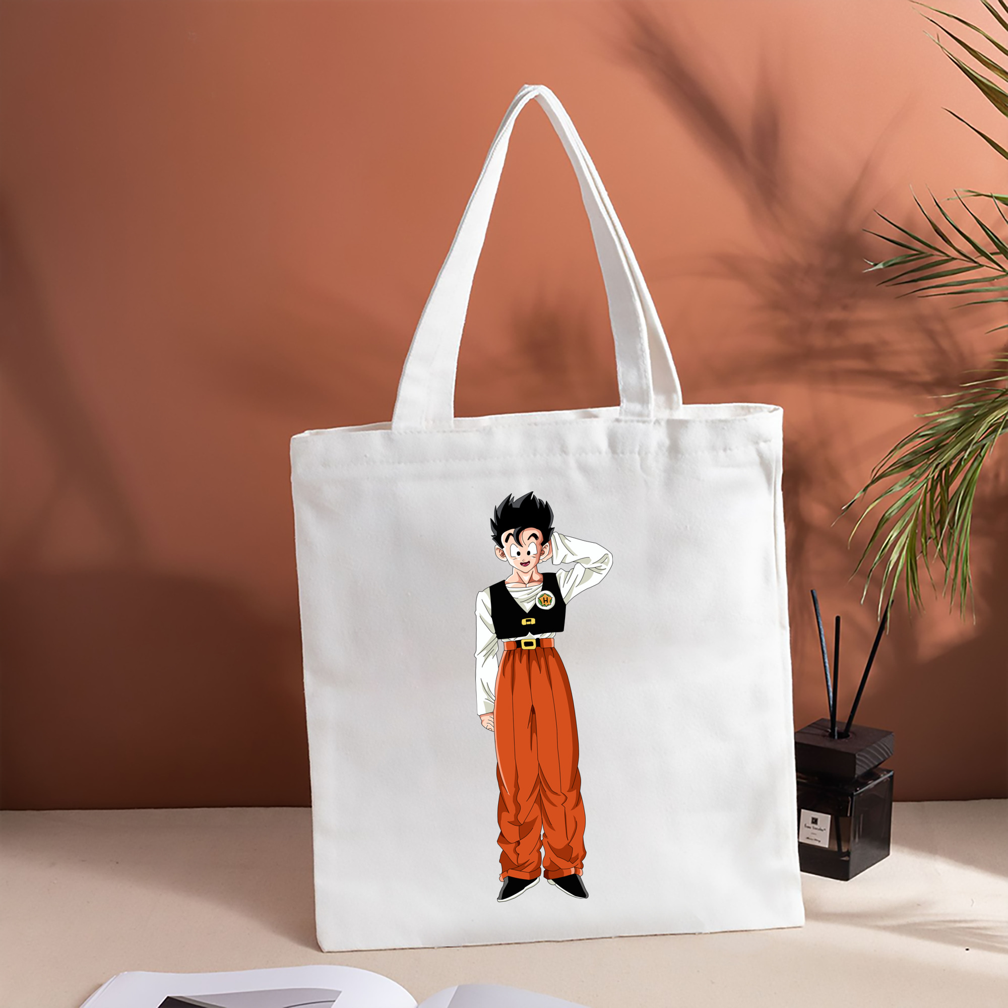 ドラゴンボール 孫 悟飯（そんごはん）DRAGON BALL Son Gohan 縦型キャンバス生地手提げバッグ　トートバッグ